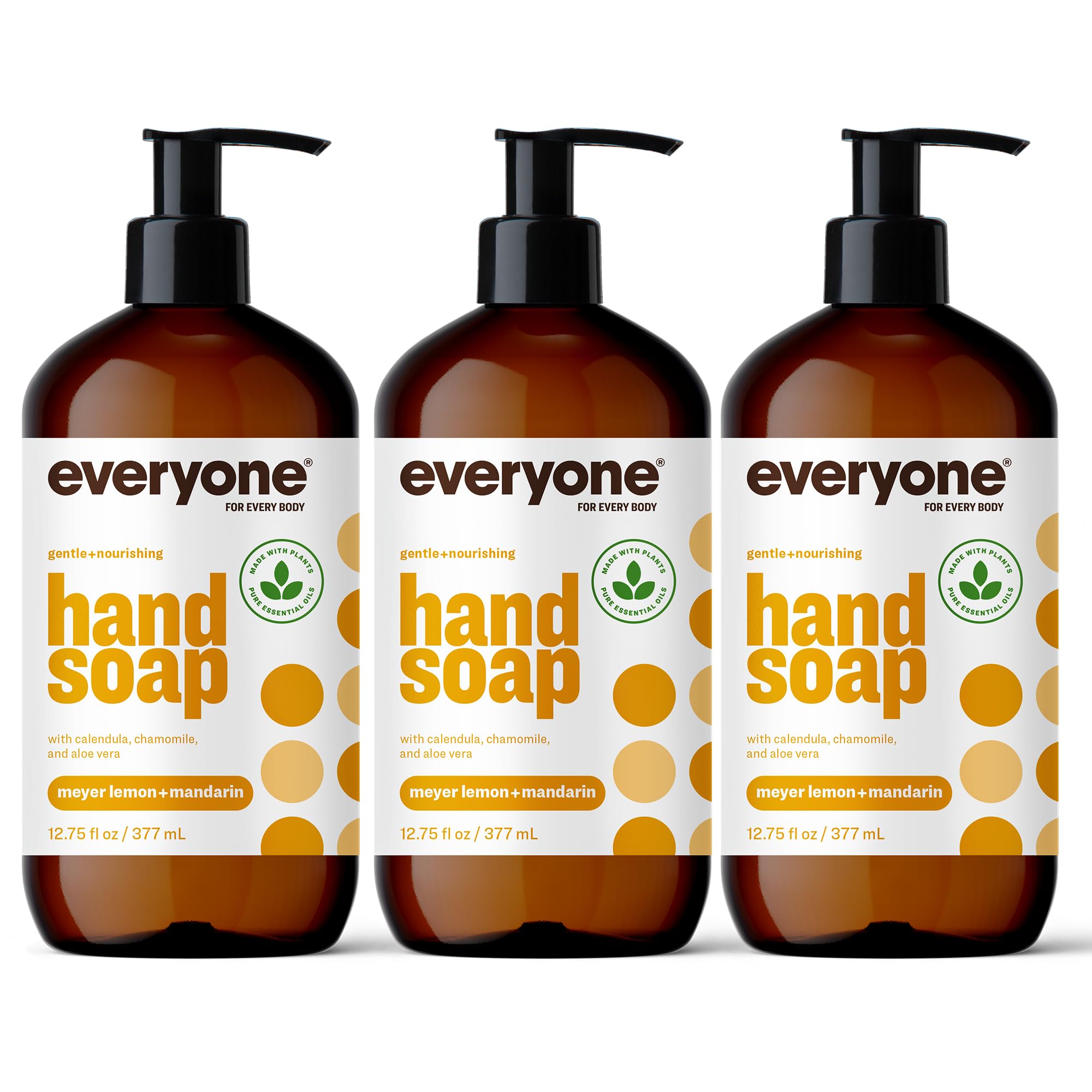 3-in-1 Kids Soap, Body Wash & Shampoo with Bubble Bath - 32oz (Pack of 2) | Plant-Based Cleanser with Pure Essential Oils | Liquid Hand Soap 12.75oz (Pack of 3) in Meyer Lemon & Mandarin Scents | Gentle for Baby Bath Time, Family Shower & Daily Handwashing