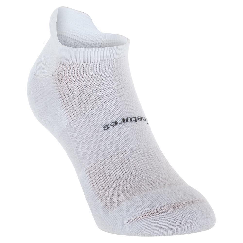 High Performance Cushion No Show Tab Socks - Breathable Athletic Socks for Running, Gym & Casual Wear - White