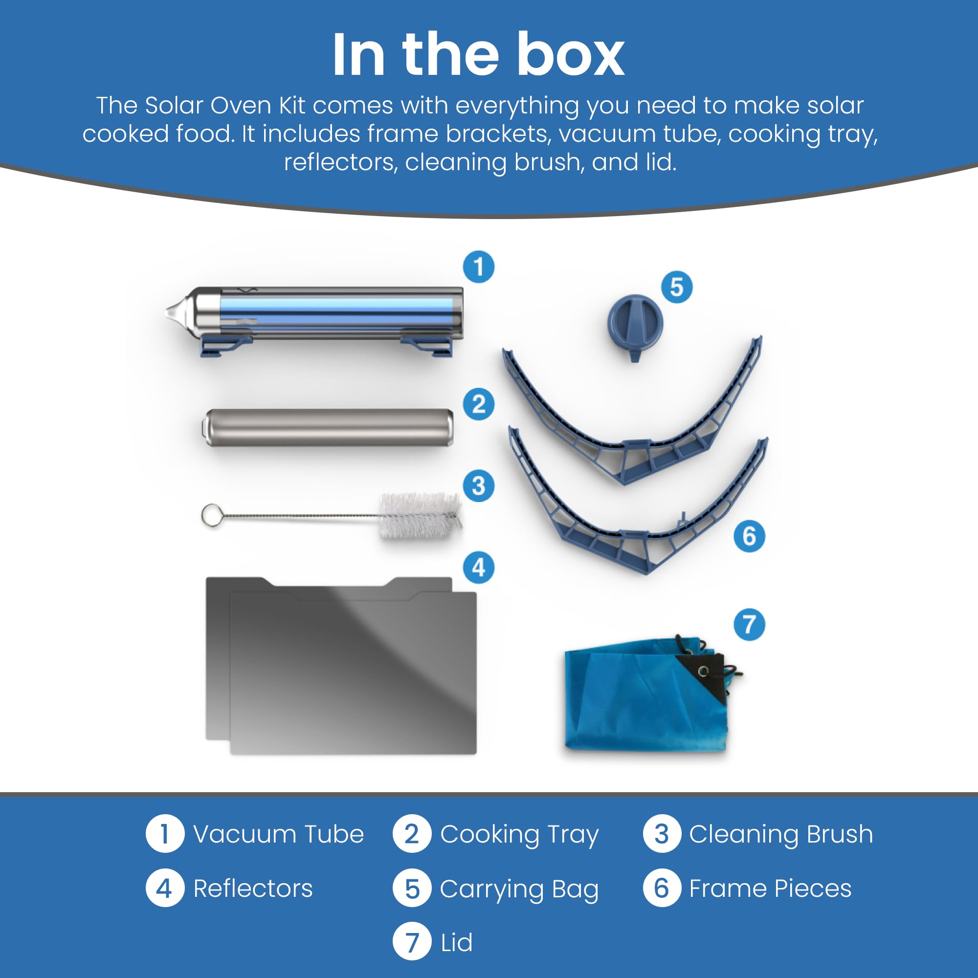 GOSUN Portable Solar Oven Kit for 1-2 Meals | Fast 20-Min Cooking | Vacuum Insulated Solar Cooker | Perfect for Camping, Hiking, Beach & Emergency Preparedness | Eco-Friendly Outdoor Cooking Solution