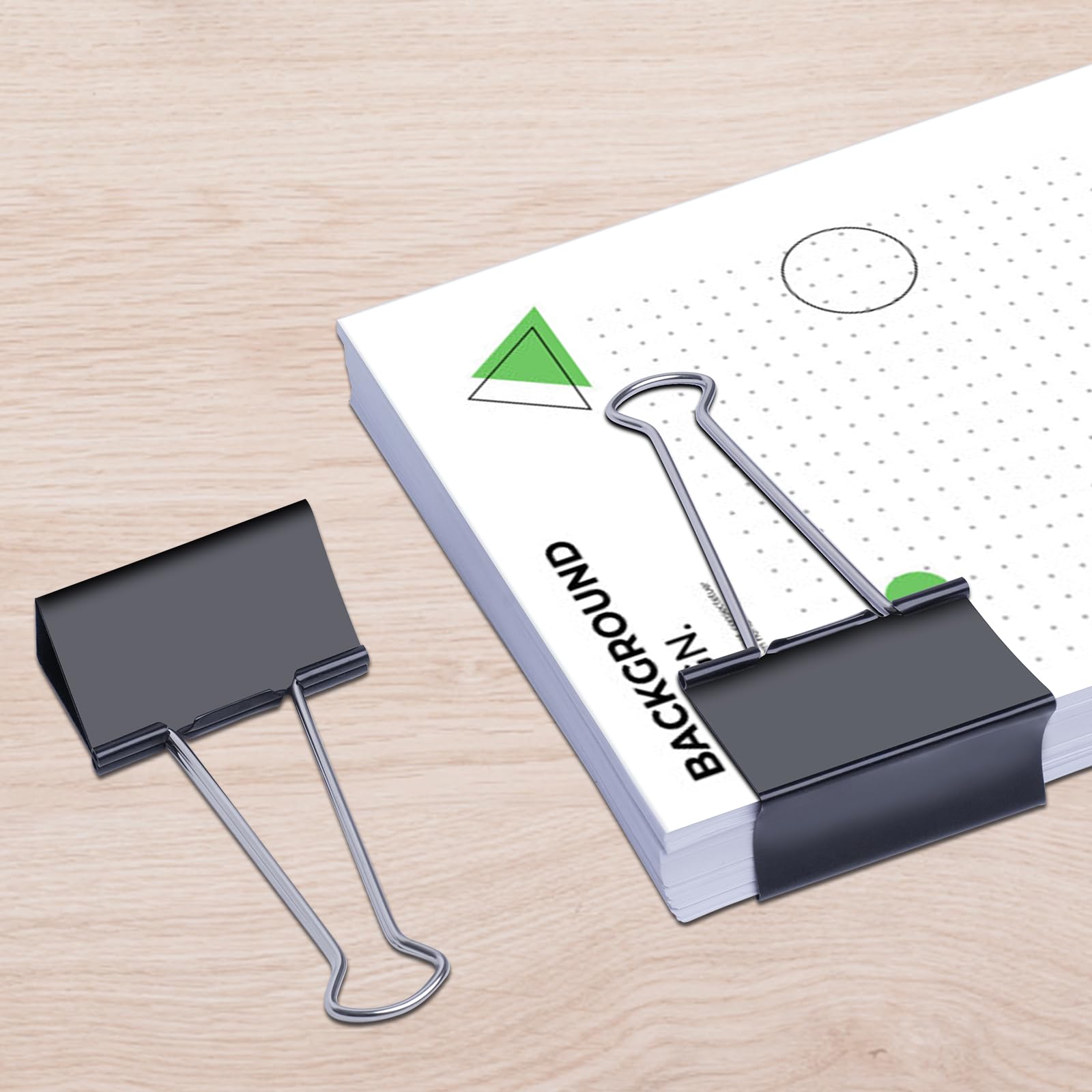 Ufmarine Jumbo Binder Clips 3 Inch (6 Pcs) - Extra Large Office Supplies for Organizing Documents