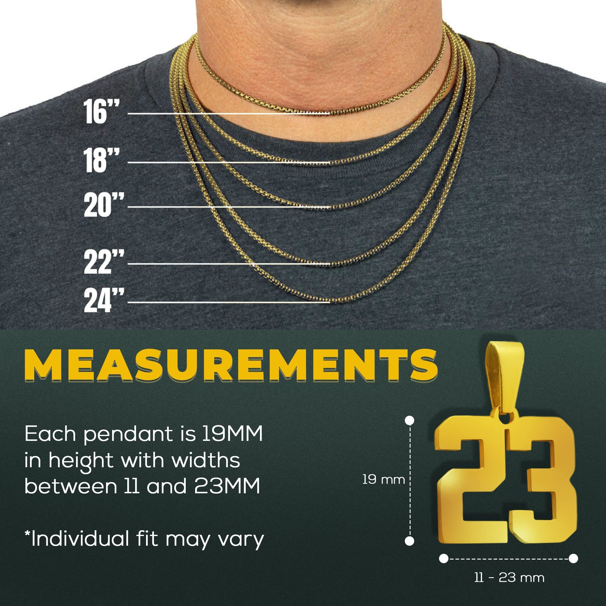 Custom Jersey Number Necklace Personalized 00-99 - Baseball Football Softball Sports Jewelry Gift for Seniors Players & Fans - Perfect for Games, Graduation & Team Spirit