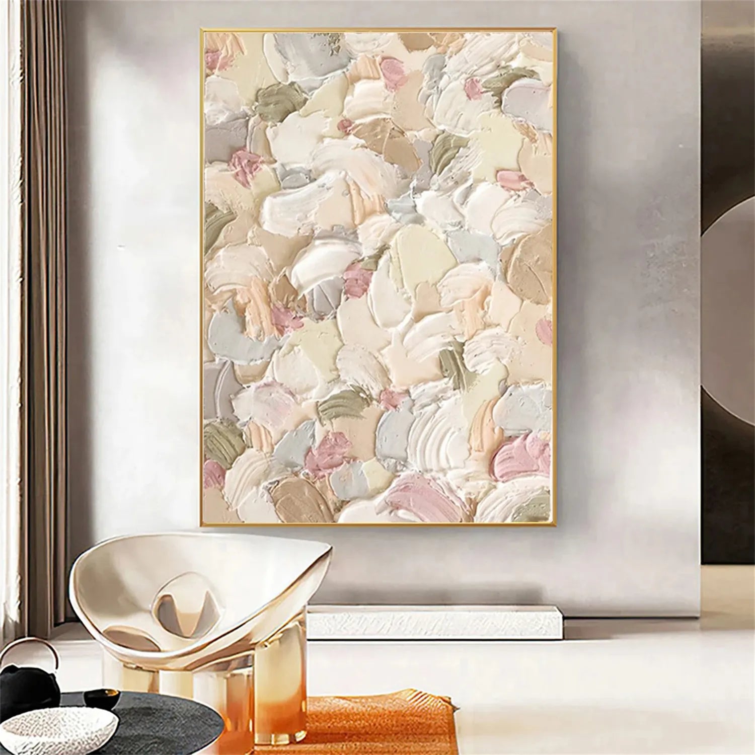 Abstract Painting #AB 191 - Modern Wall Art for Living Room, Bedroom & Office Decor | Handmade Canvas Artwork