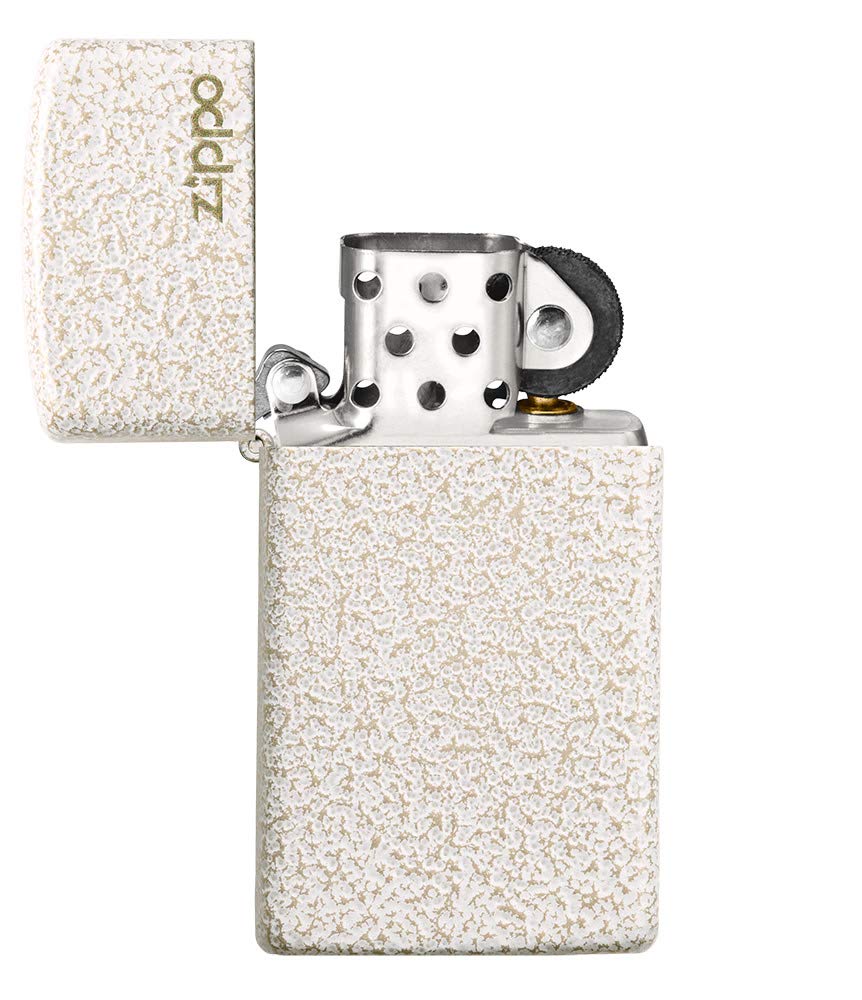 Zippo Slim Mercury Glass Pocket Lighter with Logo - Windproof Refillable Lighter for Outdoor, Camping, Travel & Everyday Carry (EDC)