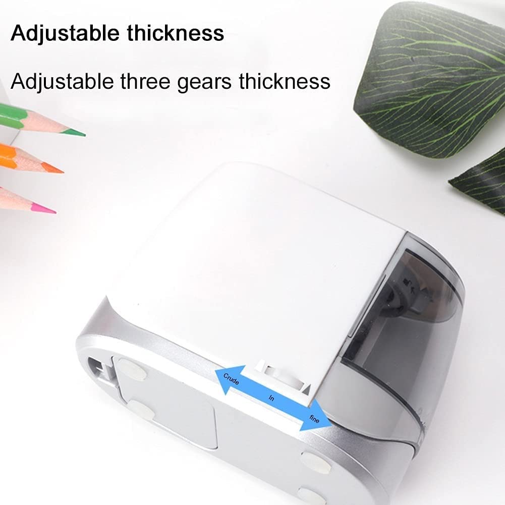 Electric Pencil Sharpener with Auto Stop & 3 Adjustable Gears - Perfect for School, Office & Home Use (Black) - Ideal for Students, Artists & Professionals