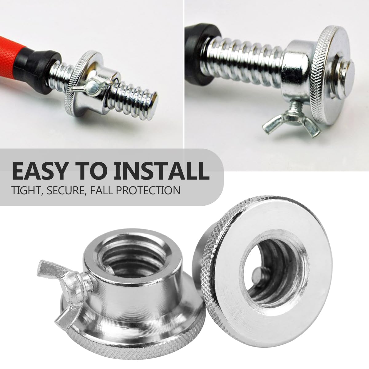 2PCS Nut Anti-Slip 25mm Barbell Collars - Gym & Home Workout