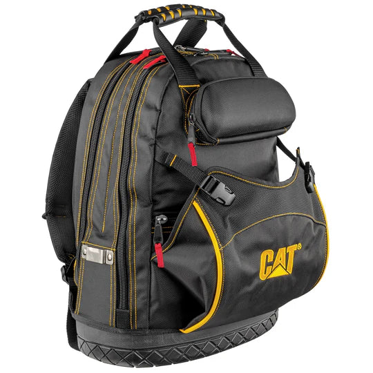 18 Inch Professional Tool Backpack for Electricians & Contractors - Heavy Duty Work Backpack with Multiple Pockets - Perfect for Construction Sites & DIY Projects