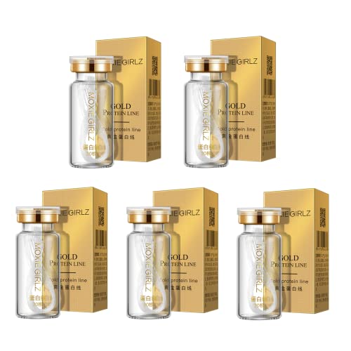 Instalift Korean Protein Thread Lifting Set - Soluble Collagen Threads & Nano Gold Essence for Face Lift | Anti-Aging Facial Treatment with Absorbable Protein Threads (5 Threads) | Perfect for At-Home Skincare Routine and Professional Spa Treatments