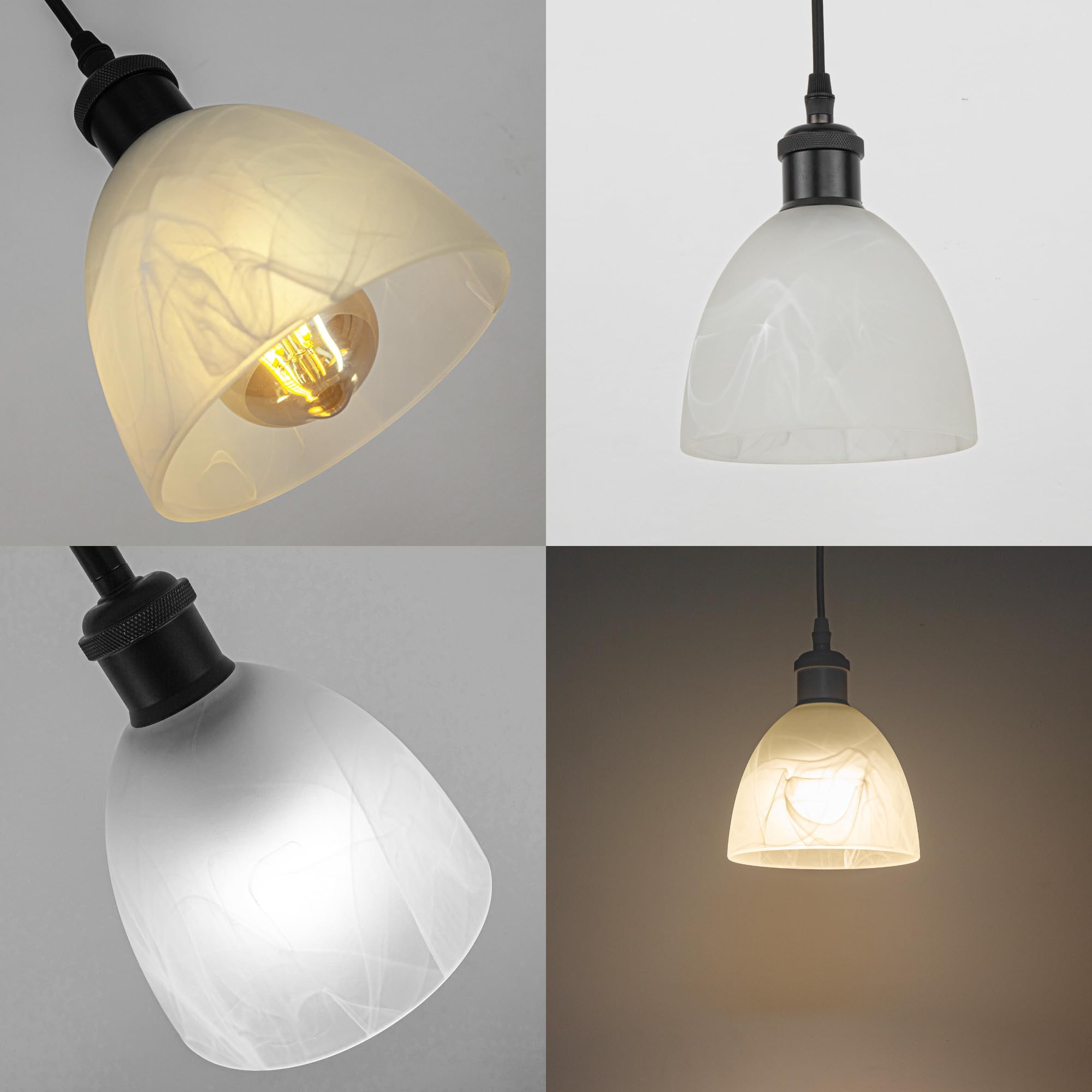 Kiven 3-Light H-Shaped Modern Track Lighting Pendant Set - Black Contemporary Track Lights for Kitchen Island, Hallway & Dining Room Decoration