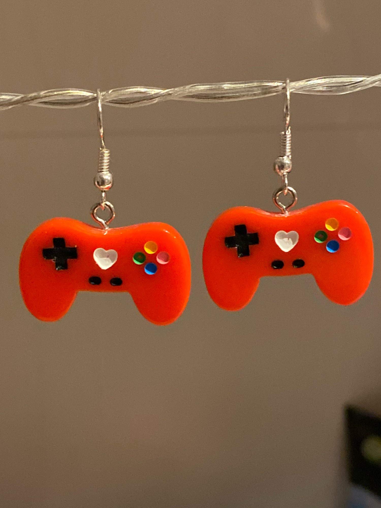 20 Pieces Colorful Game Controller Charms - Resin Pendants for DIY Jewelry Making - Perfect for Keychains, Necklaces, Bracelets & Gamer Gifts (Video Game Theme Accessories)