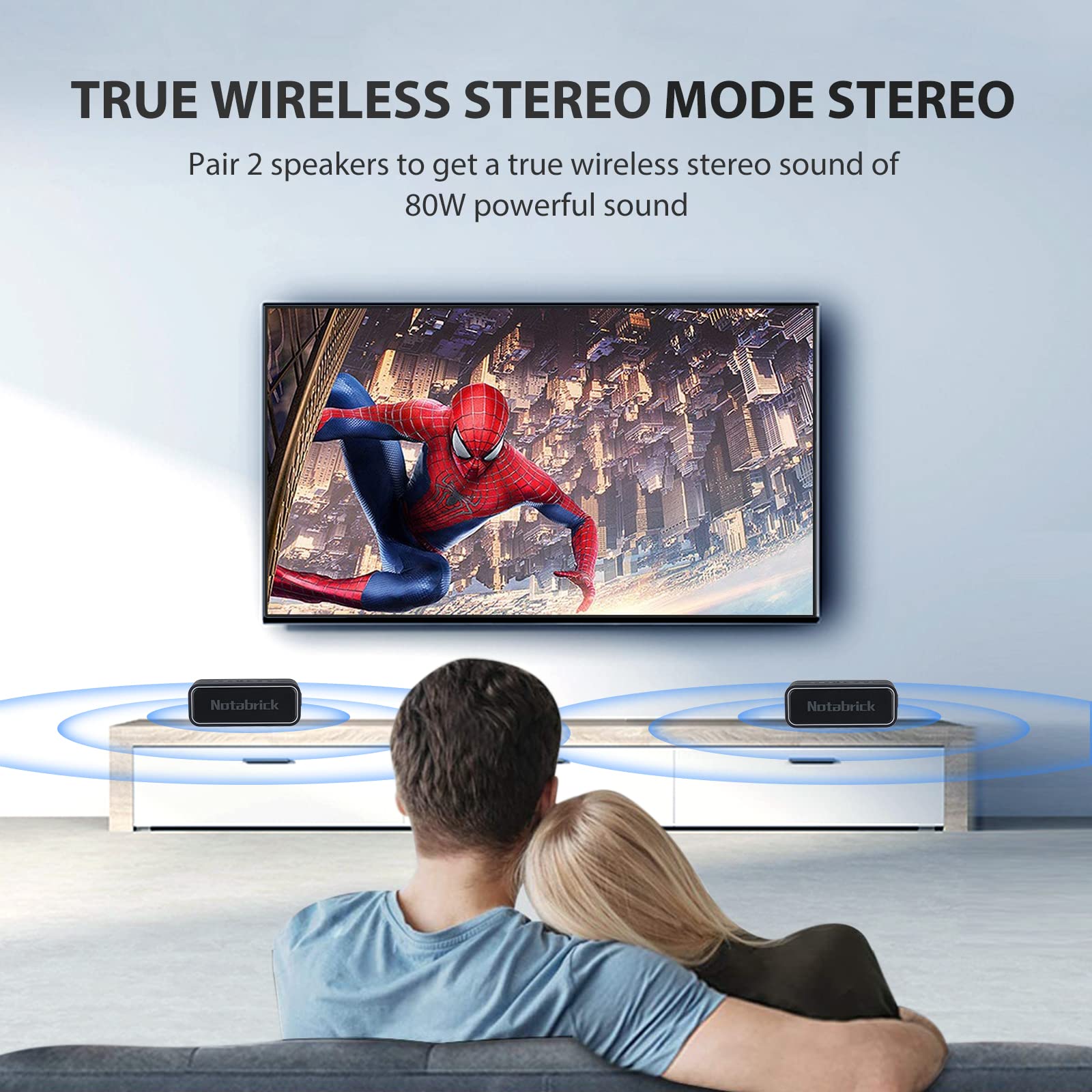 40W Bluetooth Speaker with 3D Surround Sound & Enhanced Bass | IPX7 Waterproof Portable Speaker | 30H Playtime & Voice Assistant | 100ft Wireless Range | Perfect for Home, Garden, Outdoor, Travel & Parties