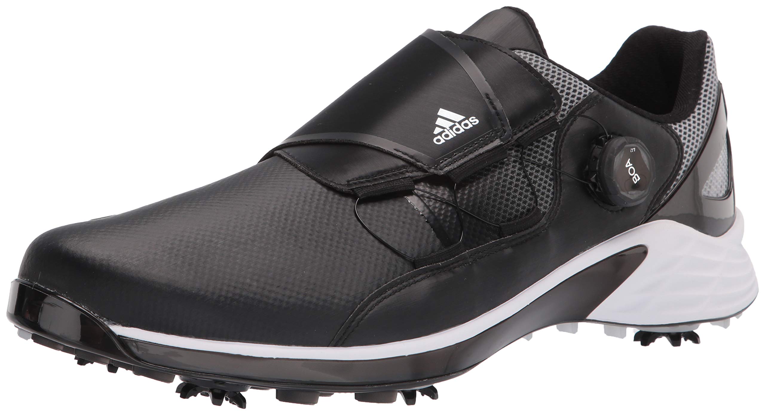 adidas Men's ZG21 BOA Golf Shoes - Lightweight Waterproof Spiked Golf Shoes for Men | Perfect for Walking Courses & All-Weather Play