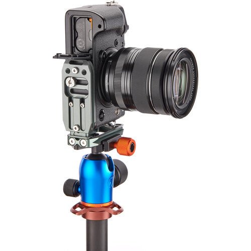 3 Legged Thing Lexie Universal Multifunction L Bracket for DSLR Cameras - Metallic Slate Gray - Perfect for Tripod Mounting, Vlogging & Photography Accessories