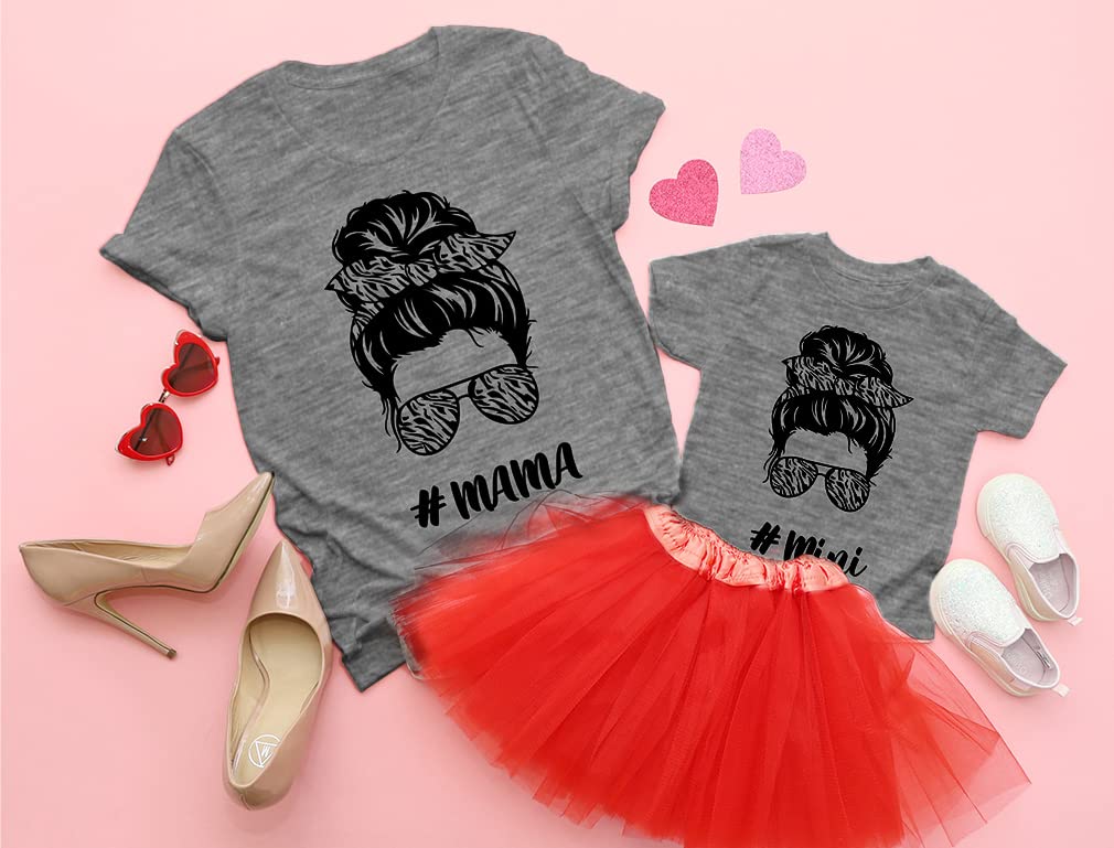 Matching Mother Daughter T-Shirts Set - Cute Mommy and Me Outfits for Family Photos & Special Occasions