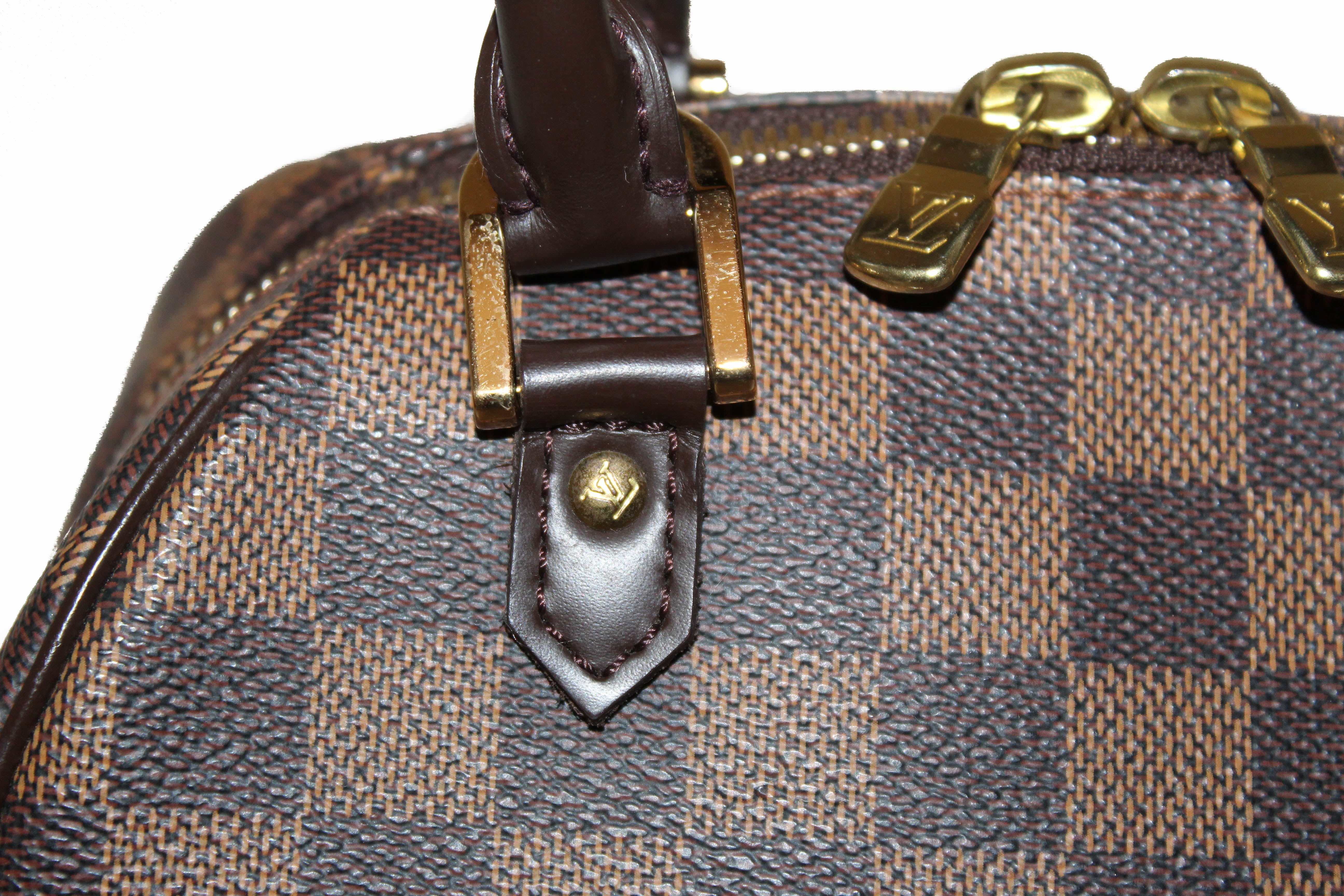 Authentic Louis Vuitton Damier Ebene Mini Ribera Crossbody Handbag for Women | Luxury Designer Shoulder Bag | Perfect for Date Night, Travel & Everyday Use