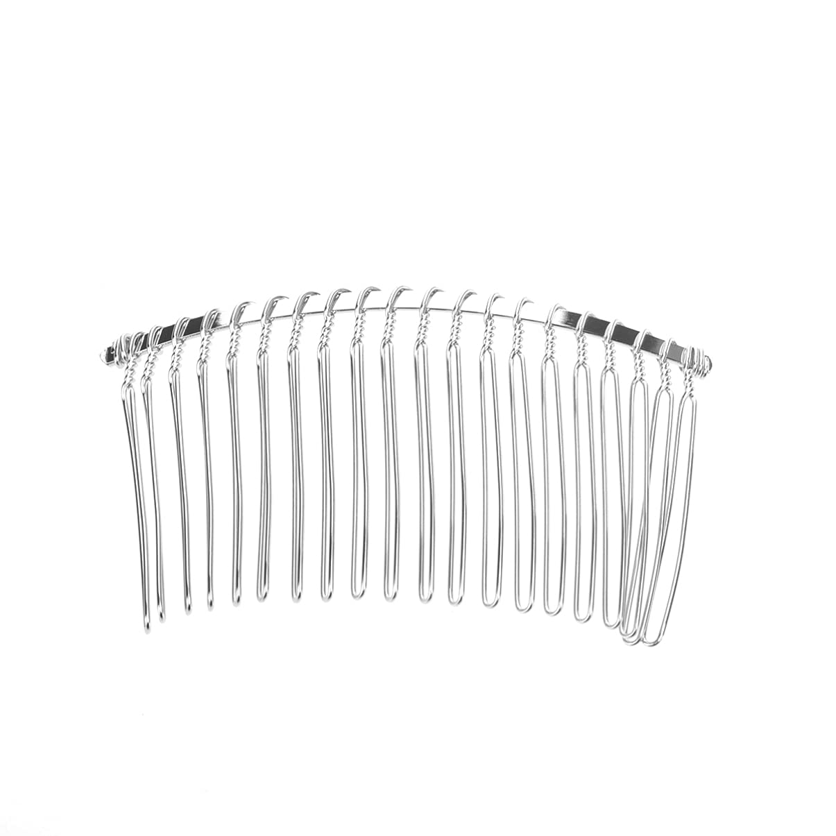 Mobestech 20 Teeth Metal Hair Comb - Durable Stainless Steel Wire Hair Clip for Women & Girls - Perfect for Styling, Detangling & Travel Accessories
