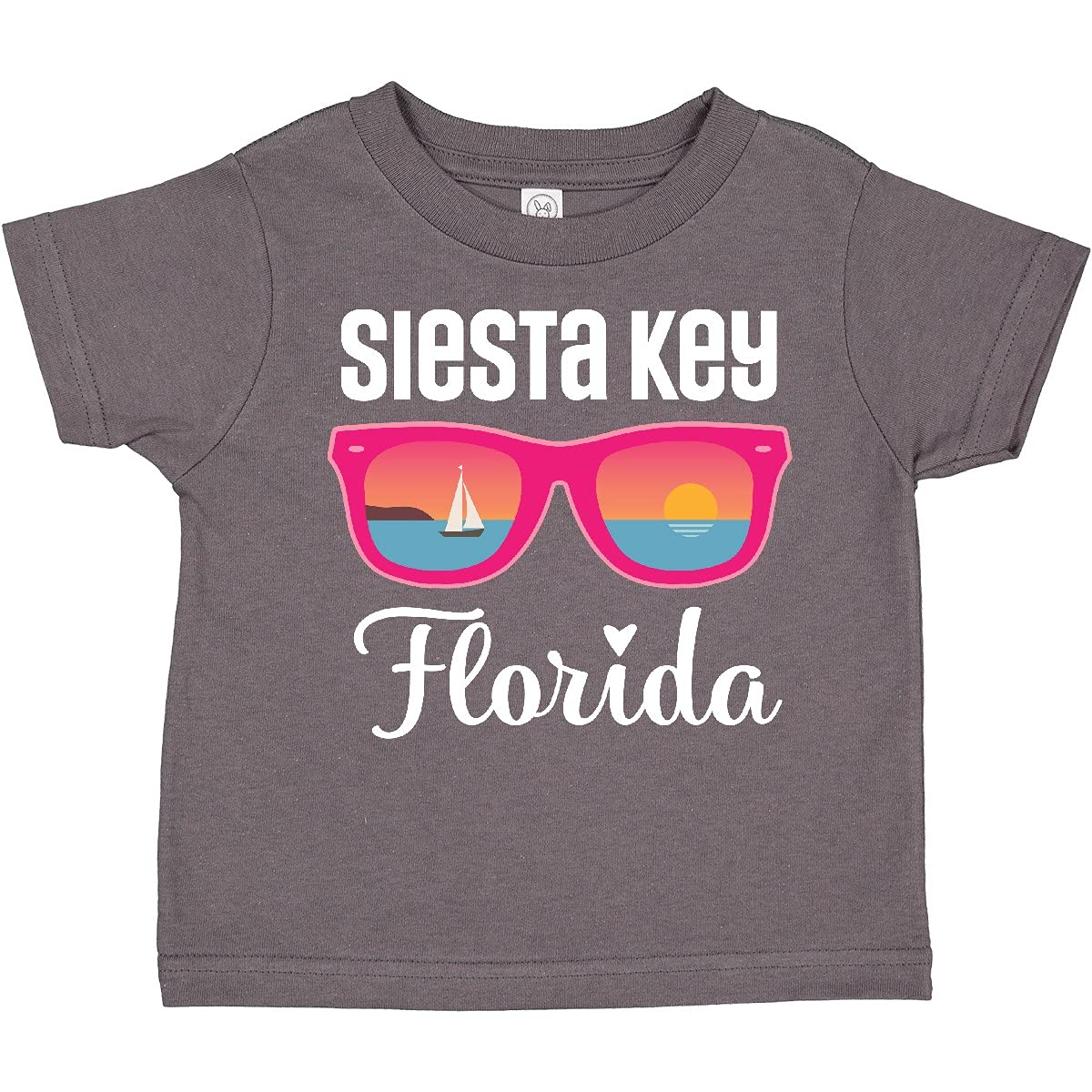 Inktastic Siesta Key Florida Beach Trip Toddler T-Shirt - Soft Cotton Kids Tee for Vacation, Family Outings & Summer Travel - Cute Toddler Boy & Girl Beachwear