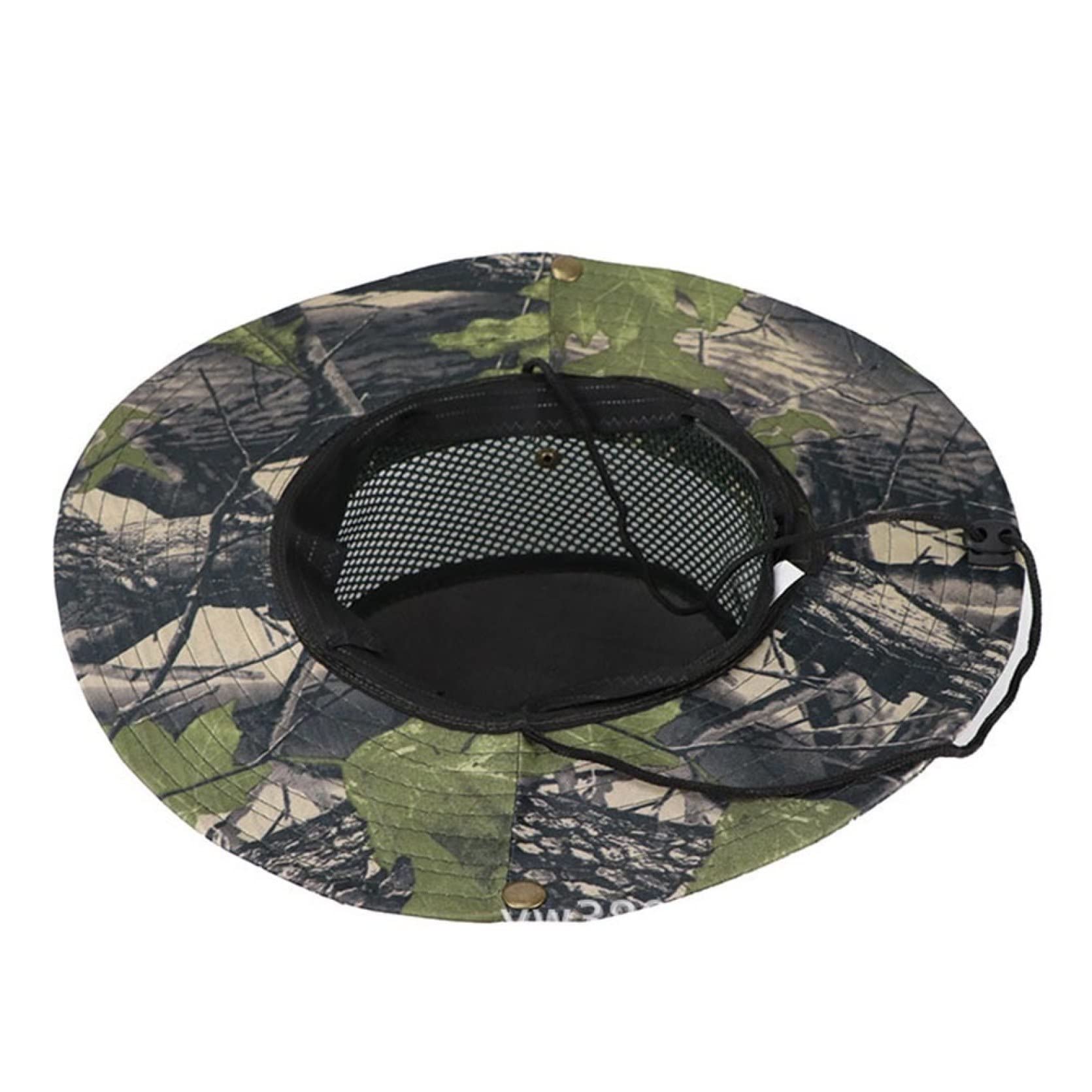 Men's Camouflage Bucket Hat - Wide Brim Sun Hat for Fishing, Camping & Outdoor Activities | Jungle Camo Fisherman Cap UV Protection