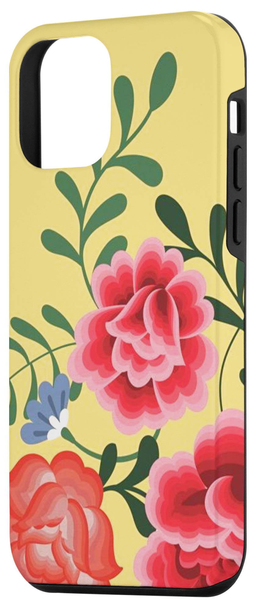 iPhone 12 Mini Case - Mexican Floral Design, Tropical Summer Flowers Protective Cover for Women | Perfect Gift for Birthday, Vacation & Everyday Use