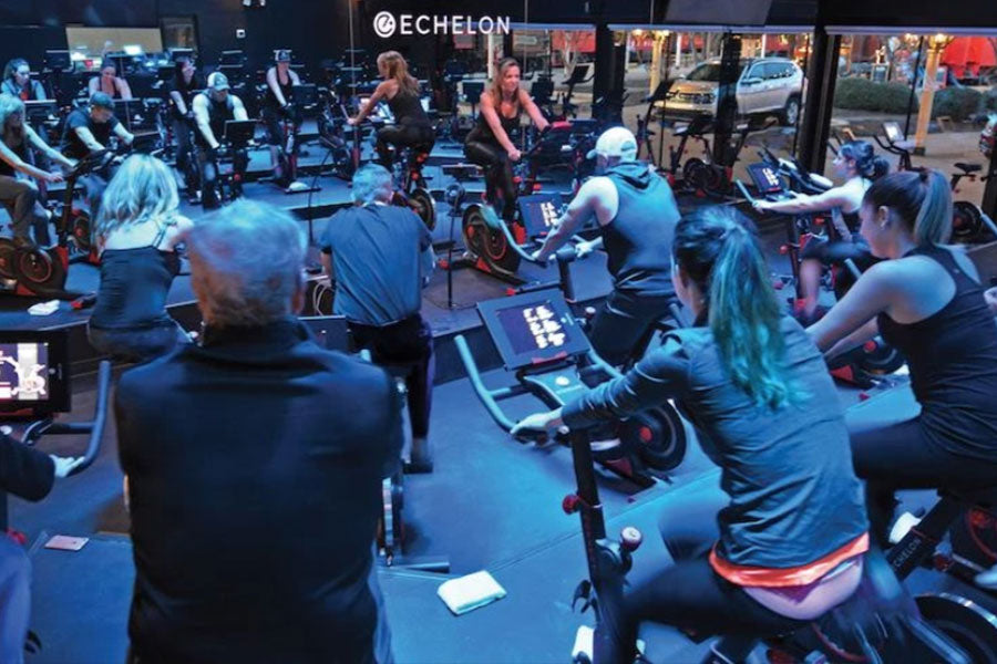 Echelon Smart Connect Bike EX-5s - Indoor Cycling Exercise Bike with 10 Resistance Levels, Bluetooth Connectivity & Live Classes - Perfect for Home Workouts & Fitness Training