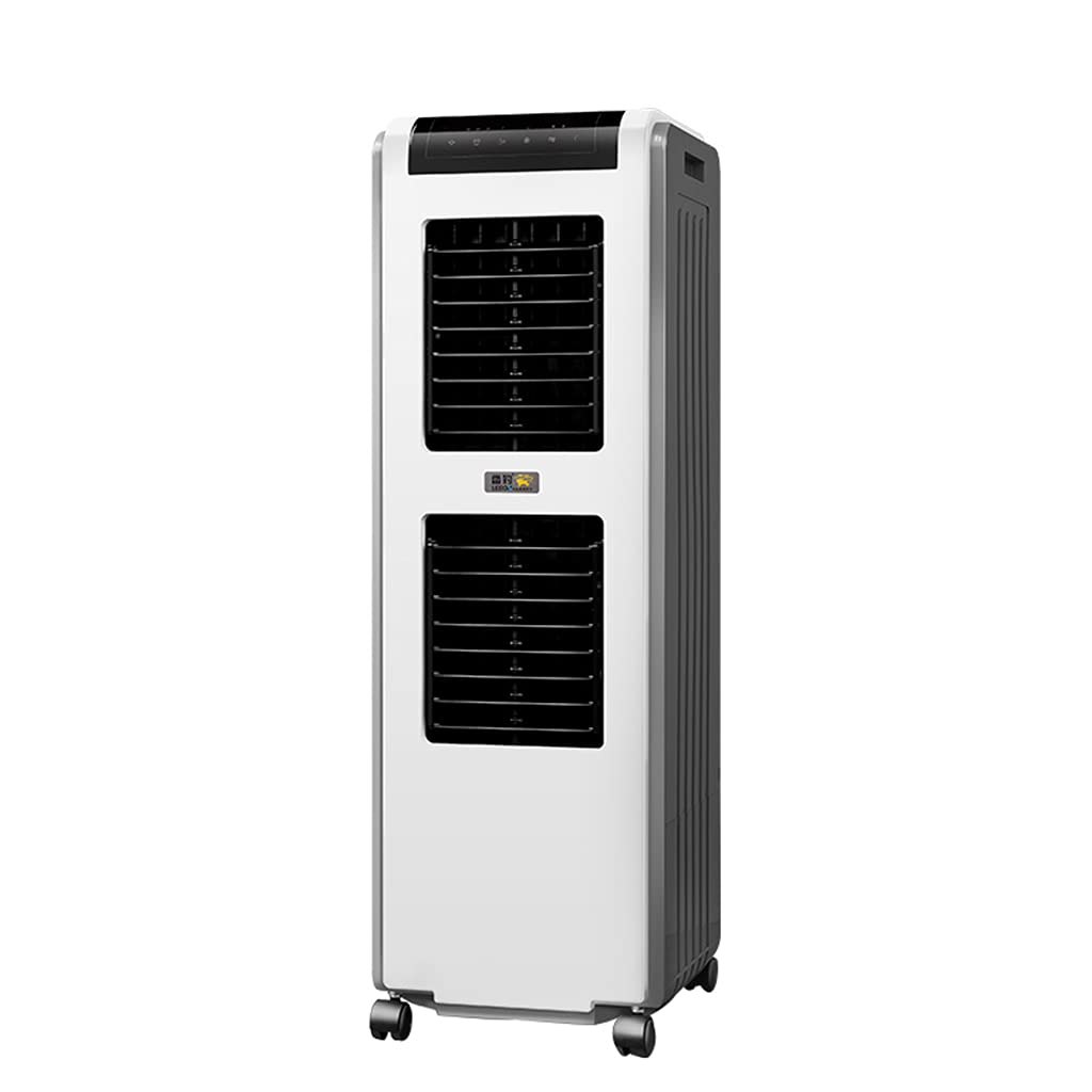 Portable Air Cooler with Touch Screen - Small Commercial & Mobile Home AC Fan, Water-Cooled Evaporative Cooling System, Adjustable Up/Down Airflow - Perfect for Offices, Bedrooms, and Outdoor Spaces
