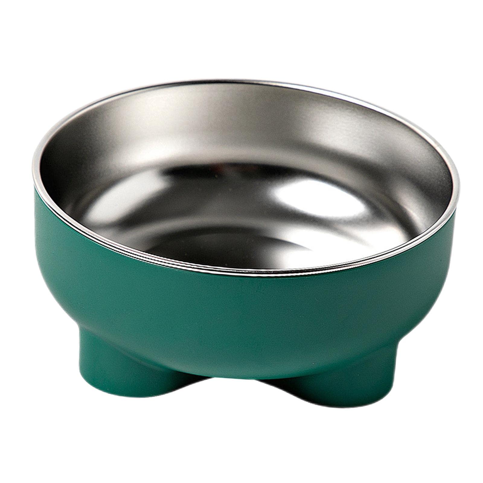 **Enakshi Medium Dog Bowl - Non-Slip Pet Food Dish for Dogs & Cats, Green | Durable Feeding Container for Home, Travel & Outdoor Use | Pet Supplies, Dog & Cat Bowls**