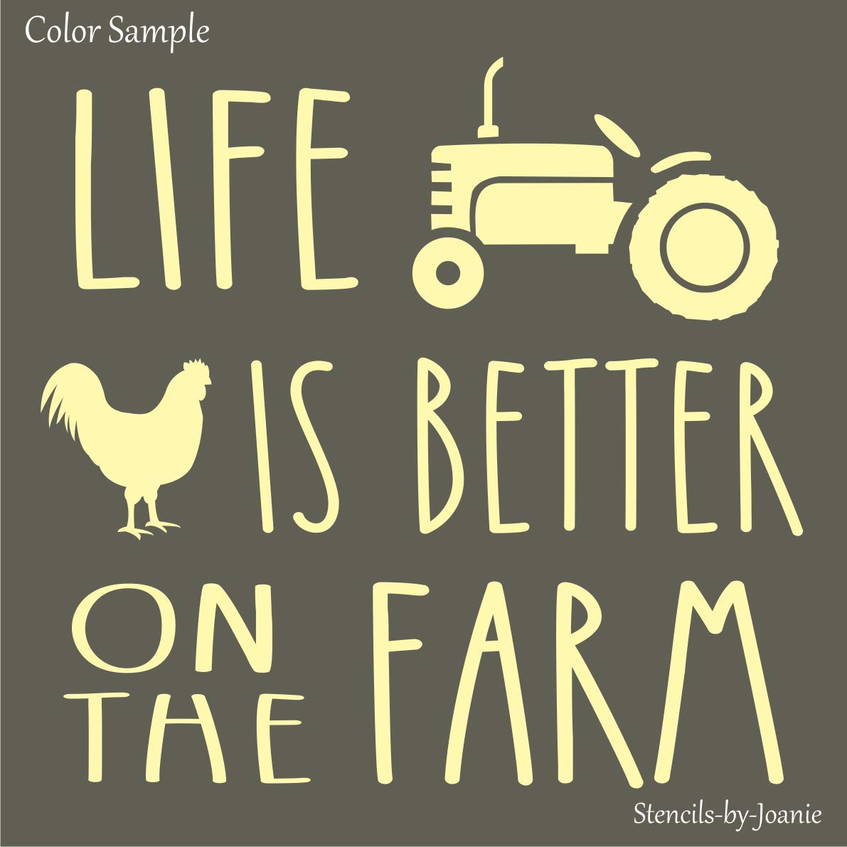 Farmhouse DIY Stencils Set - Rustic Country Ranch & Chicken Tractor Designs for Wood Signs, Home Decor & Craft Projects | Perfect for Farmhouse Decor, DIY Projects & Hobby Crafting