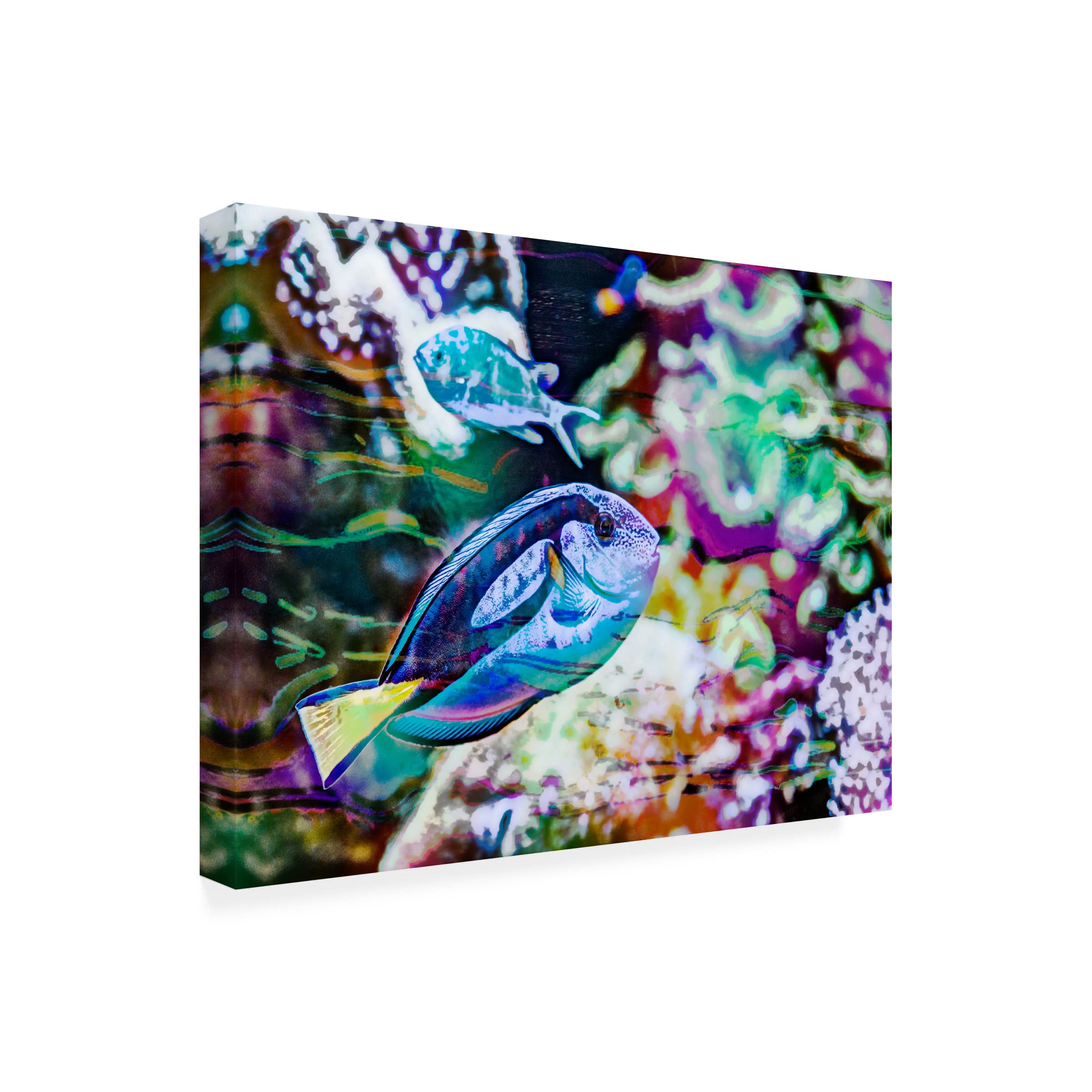 Vibrant Reef V Canvas Art by Eva Bane - Stunning Ocean Coral Wall Decor for Living Room, Bedroom & Office - Handmade Gallery Wrapped Canvas Print - Perfect Coastal Home Decor Gift