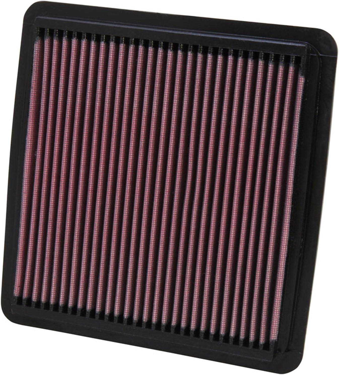 High Performance K&N 33-2304 Engine Drop Air Filter Replacement for 2006-2021 Subaru - Improved Airflow & Engine Protection for Off-Road & Daily Driving