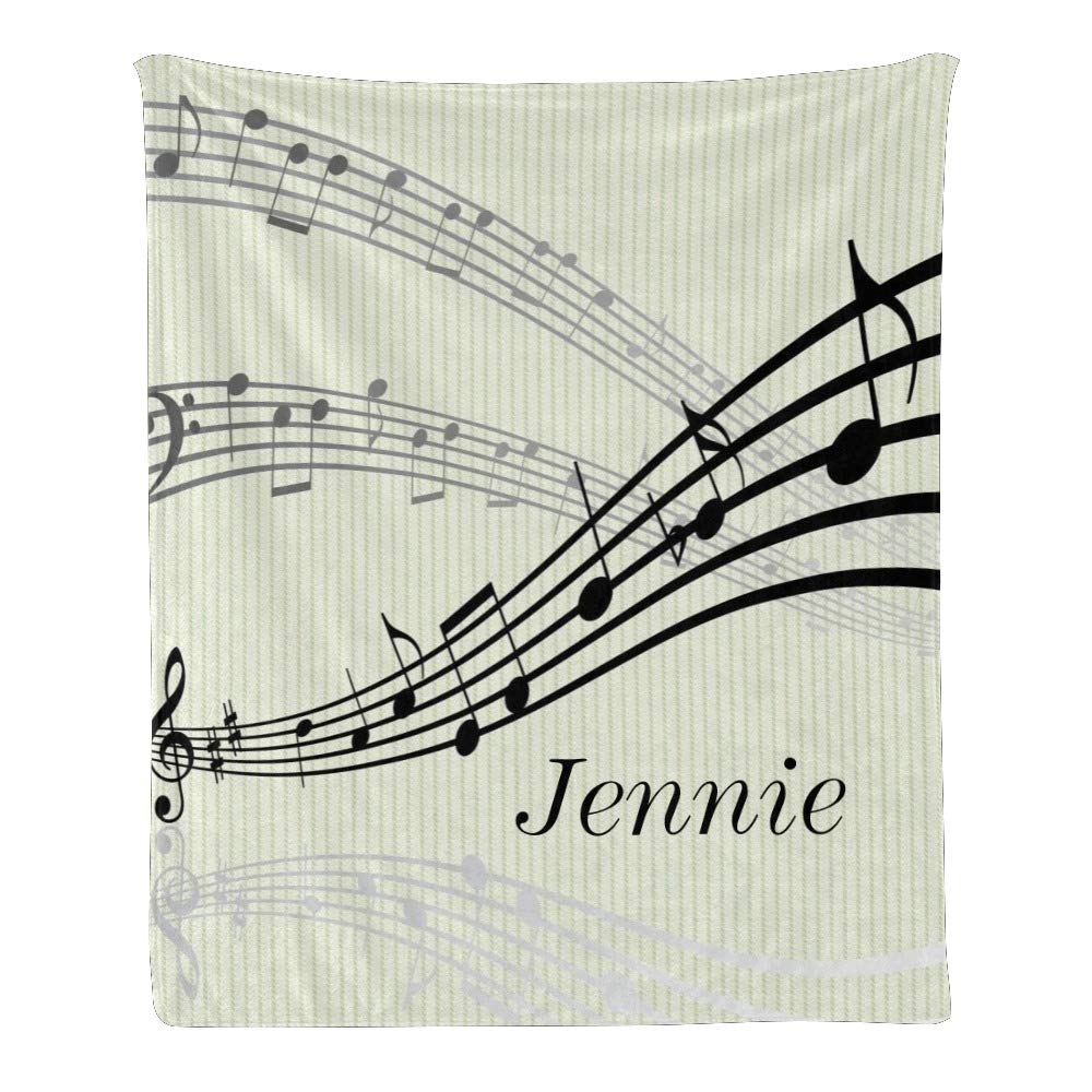 Personalized Fleece Throw Blanket with Custom Name Text - Super Soft & Cozy 50x60 Inch Blanket for Couch, Sofa, Bed - Perfect Gift for Christmas, Birthday & Home Decor