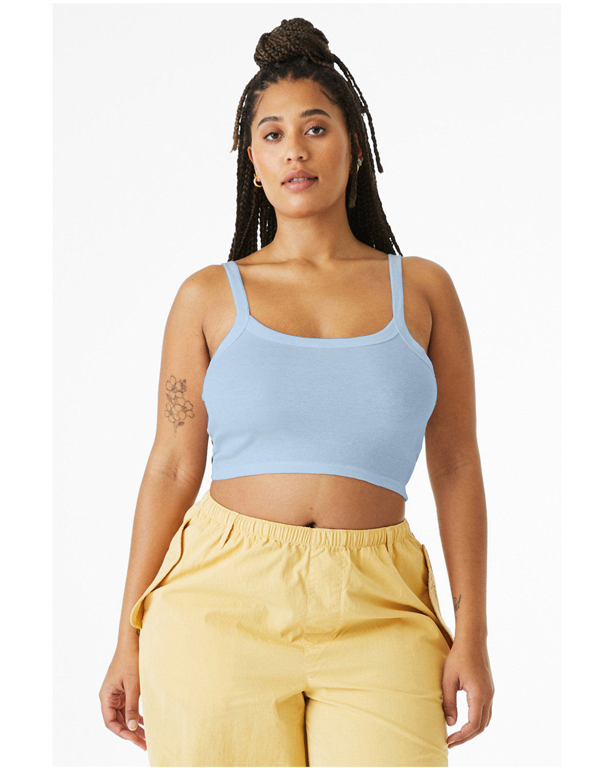 Bella + Canvas 1012BE Women's Micro Ribbed Scoop Neck Tank Top - Soft Stretch Fit for Yoga, Gym & Casual Wear
