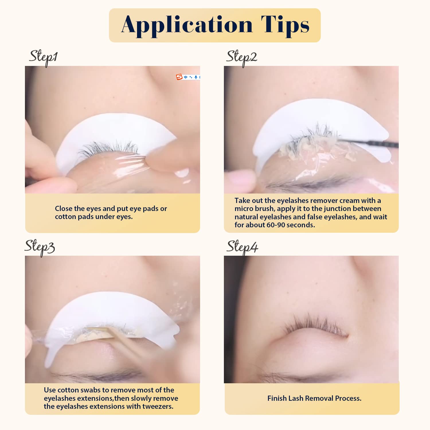 Professional Eyelash Extension Remover 15g - 1 Minute Fast Dissolving Formula, Safe for Natural Lashes - Lash Adhesive Remover for Salon & Home Use - Perfect for Lash Artists & DIY Beauty Care