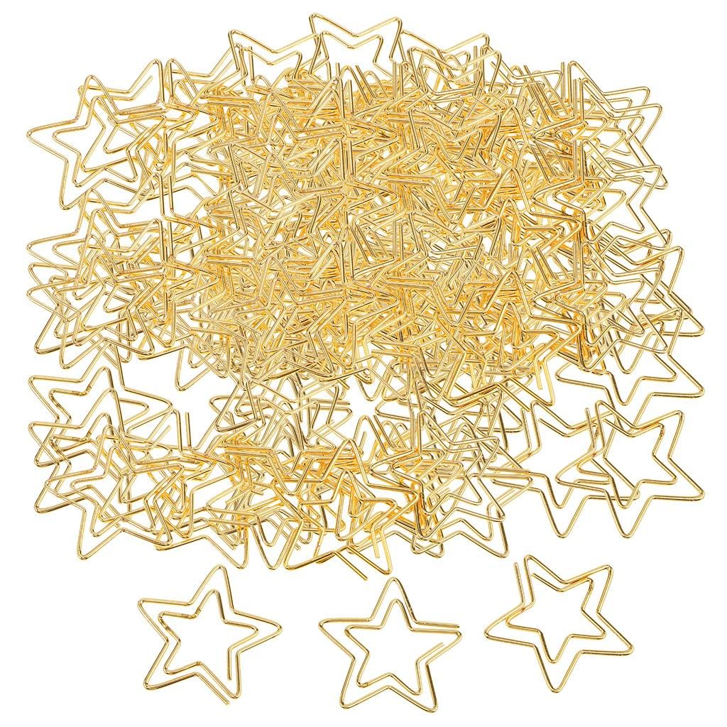 120-Piece Star Shaped Paper Clips - Colorful Small Bookmark Clips for Office, School, and Home Organization - Perfect for DIY Crafts, Scrapbooking, and Gift Wrapping