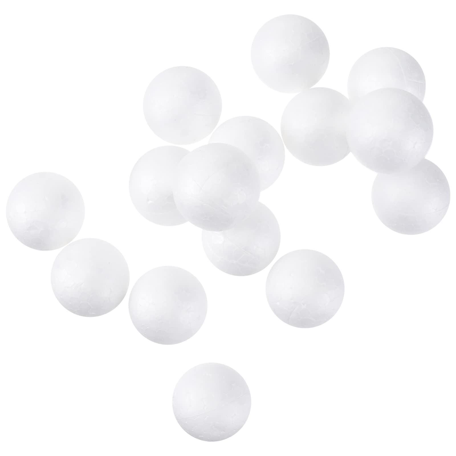 100pcs 1.57 Inch White Foam Balls - Polystyrene Craft Balls for DIY Christmas Snowballs, Wedding Decorations, Party Supplies - Perfect for Holiday Crafts, Ornaments, and Centerpieces