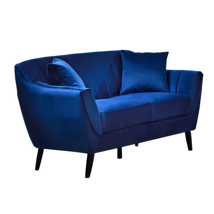Blue Odette Collection Seating - Modern & Comfortable Sofa Set for Living Room, Lounge, and Office Spaces