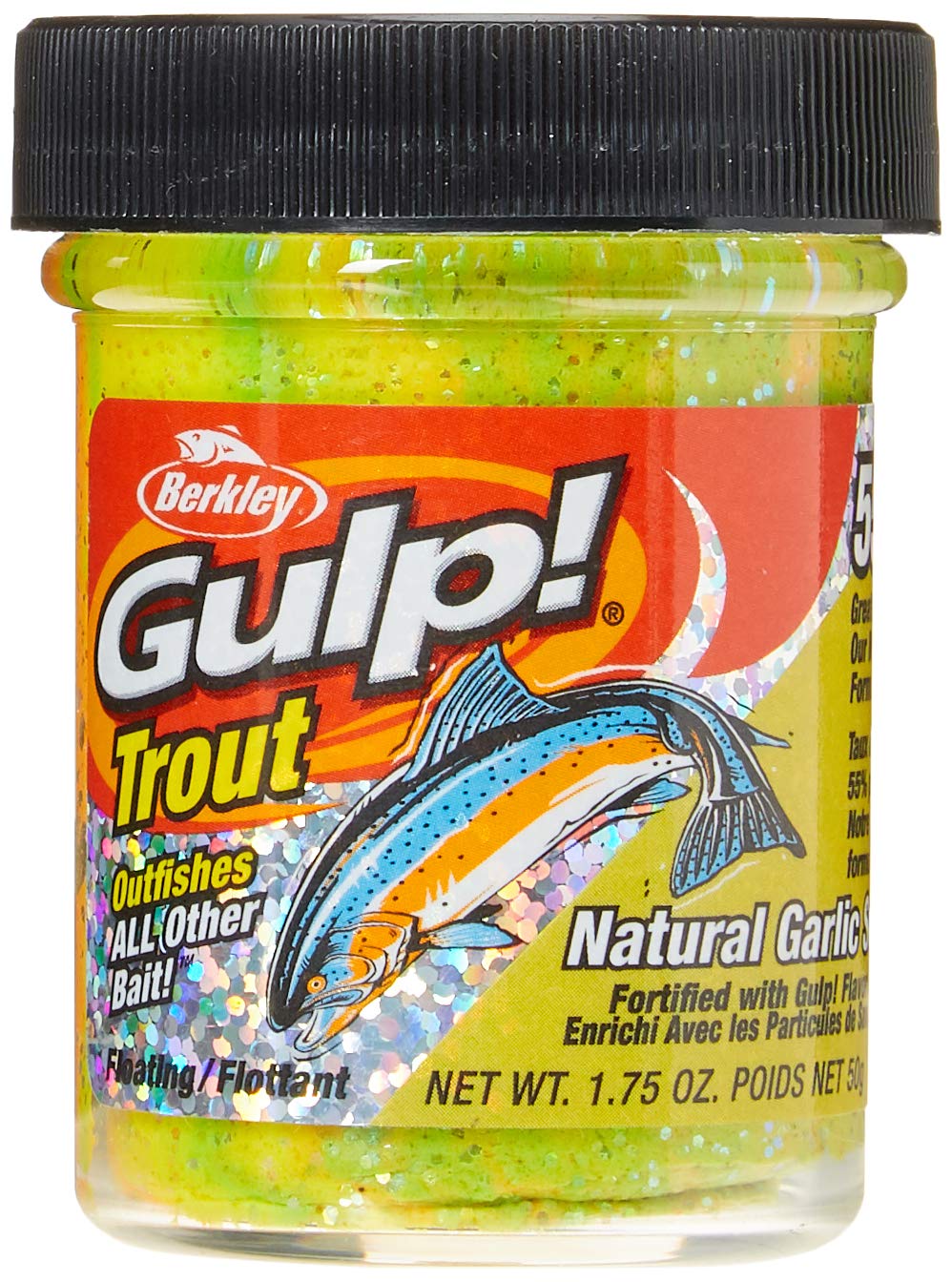 Berkley Gulp! Trout Dough Fishing Bait - Rainbow Candy Scented Soft Bait for Freshwater & Saltwater Fishing - Perfect for Trout, Bass, and Walleye - Great for Lakes, Rivers, and Streams