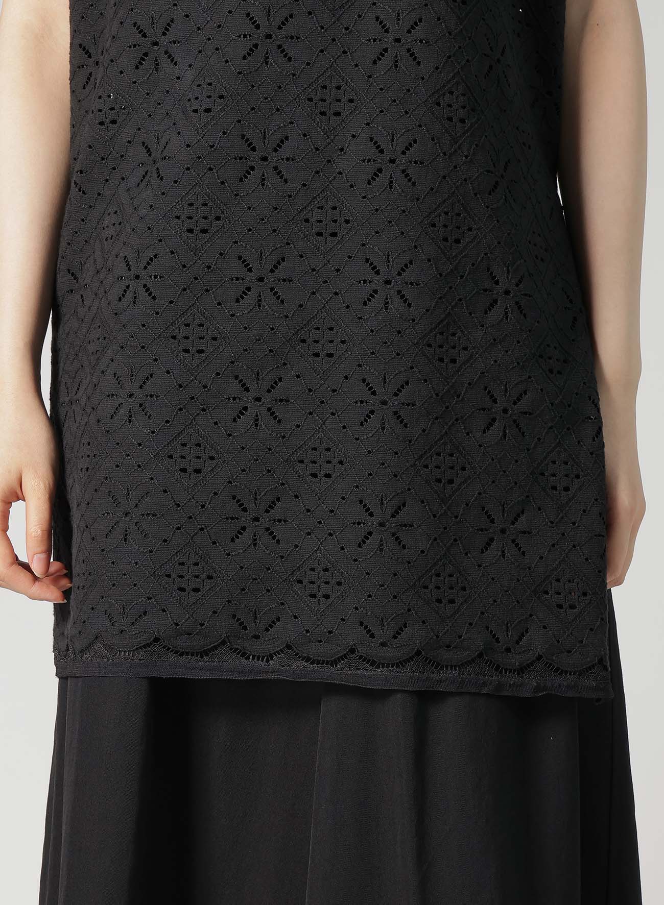 Elegant Cotton Lace Sleeveless Blouse for Women - Summer Casual & Party Wear - Breathable & Comfortable Top for Office, Date Night, and Special Occasions