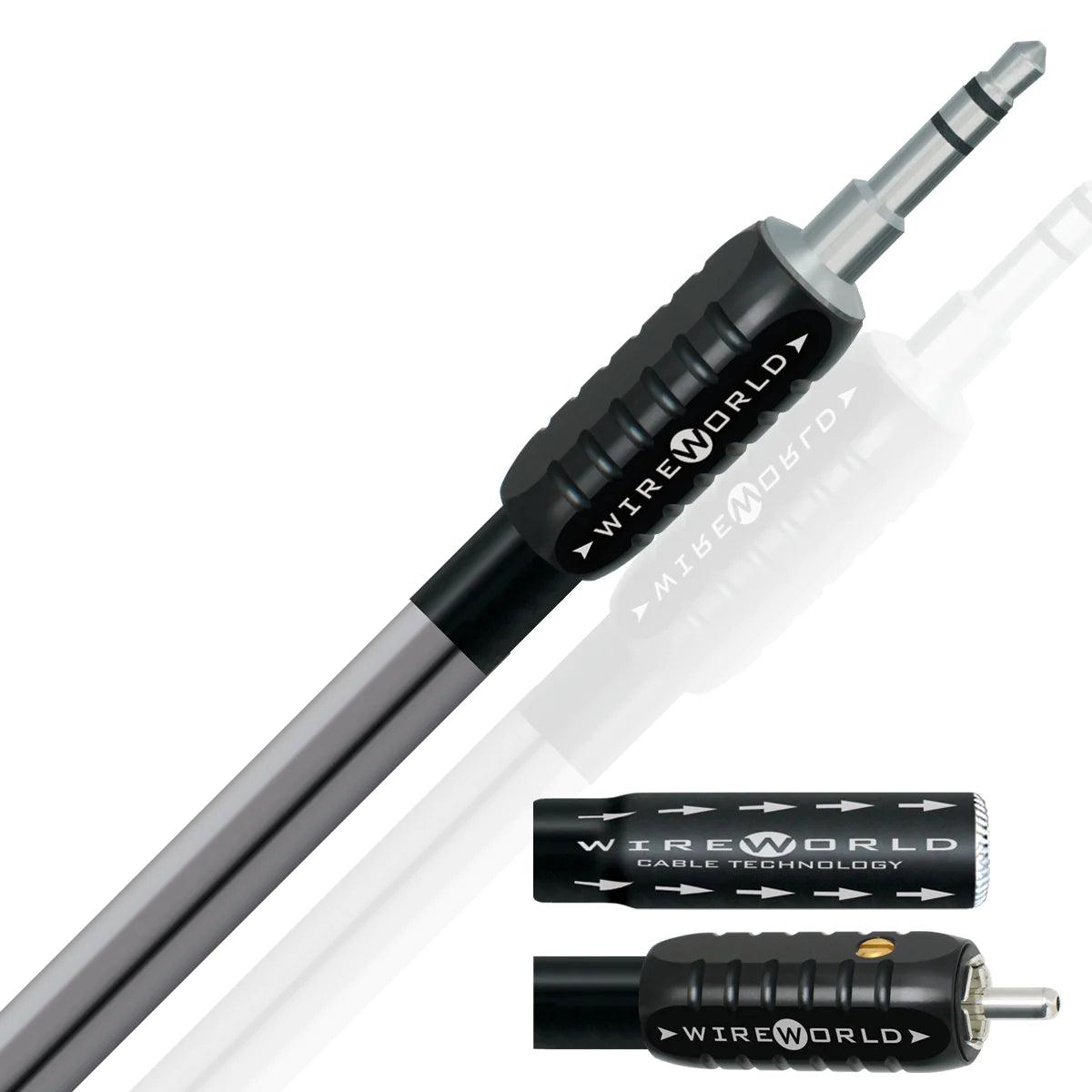 Wireworld Nano Platinum Eclipse Mini Jack Audio Cables - High-Quality 3.5mm Aux Cable for Headphones, Speakers & Home Theater Systems - Perfect for Music Lovers & Audiophiles