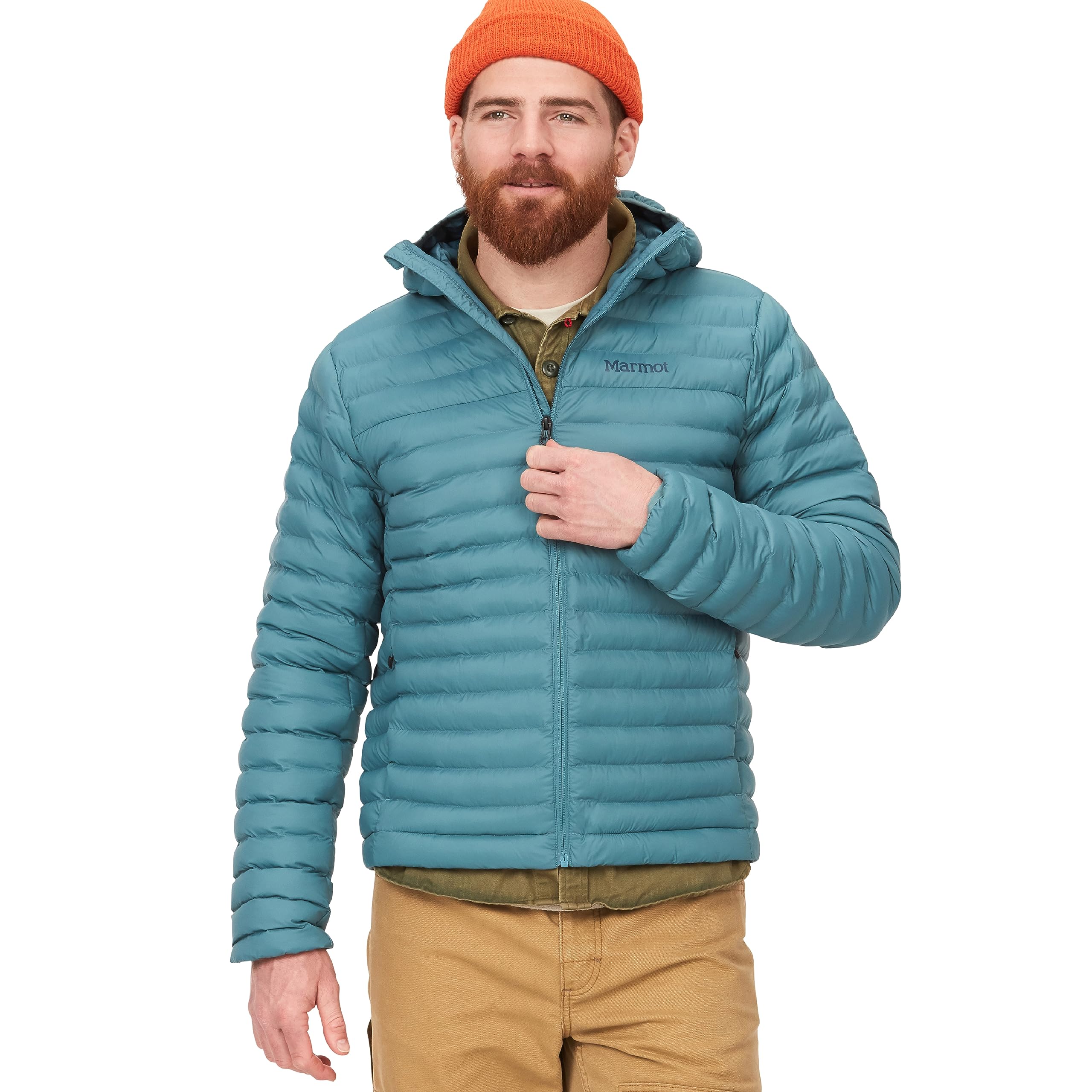 MARMOT Men's Echo Featherless Hoody - Lightweight Down-Alternative Puffer Jacket with Hood for Hiking, Camping & Outdoor Activities | Water-Resistant Winter Coat for Cold Weather