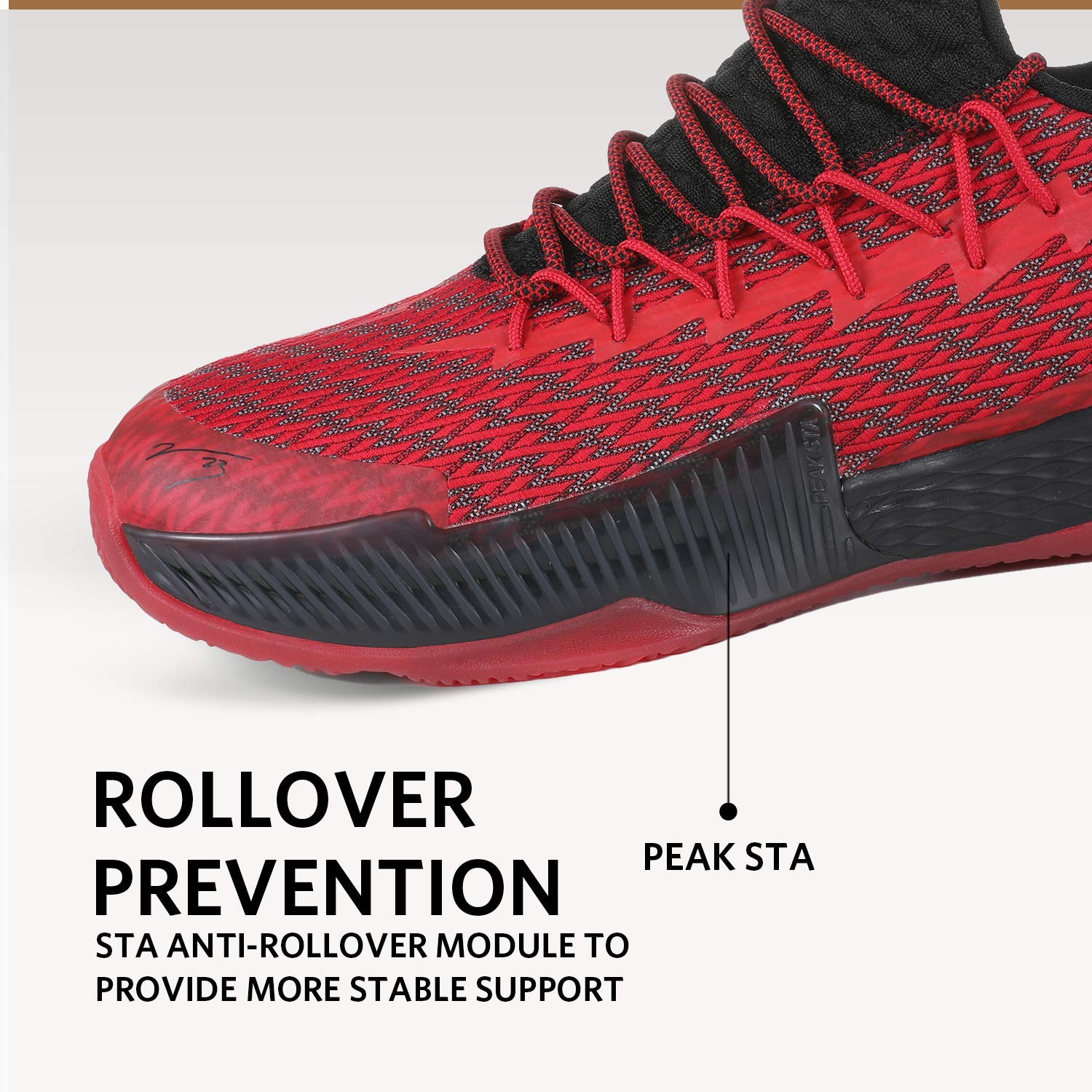 PEAK Men's Basketball Sneakers - Lou Williams Lightning Sport Shoes for Running, Walking & Training | High-Performance Athletic Shoes for Court & Street Wear