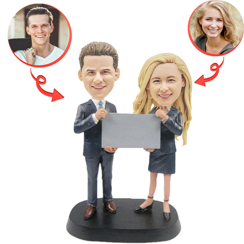 Custom Bobblehead for Office & Work - Personalized Desk Decor & Fun Gift for Coworkers, Boss, or Employees - Perfect for Work Anniversaries, Promotions & Team Building Events