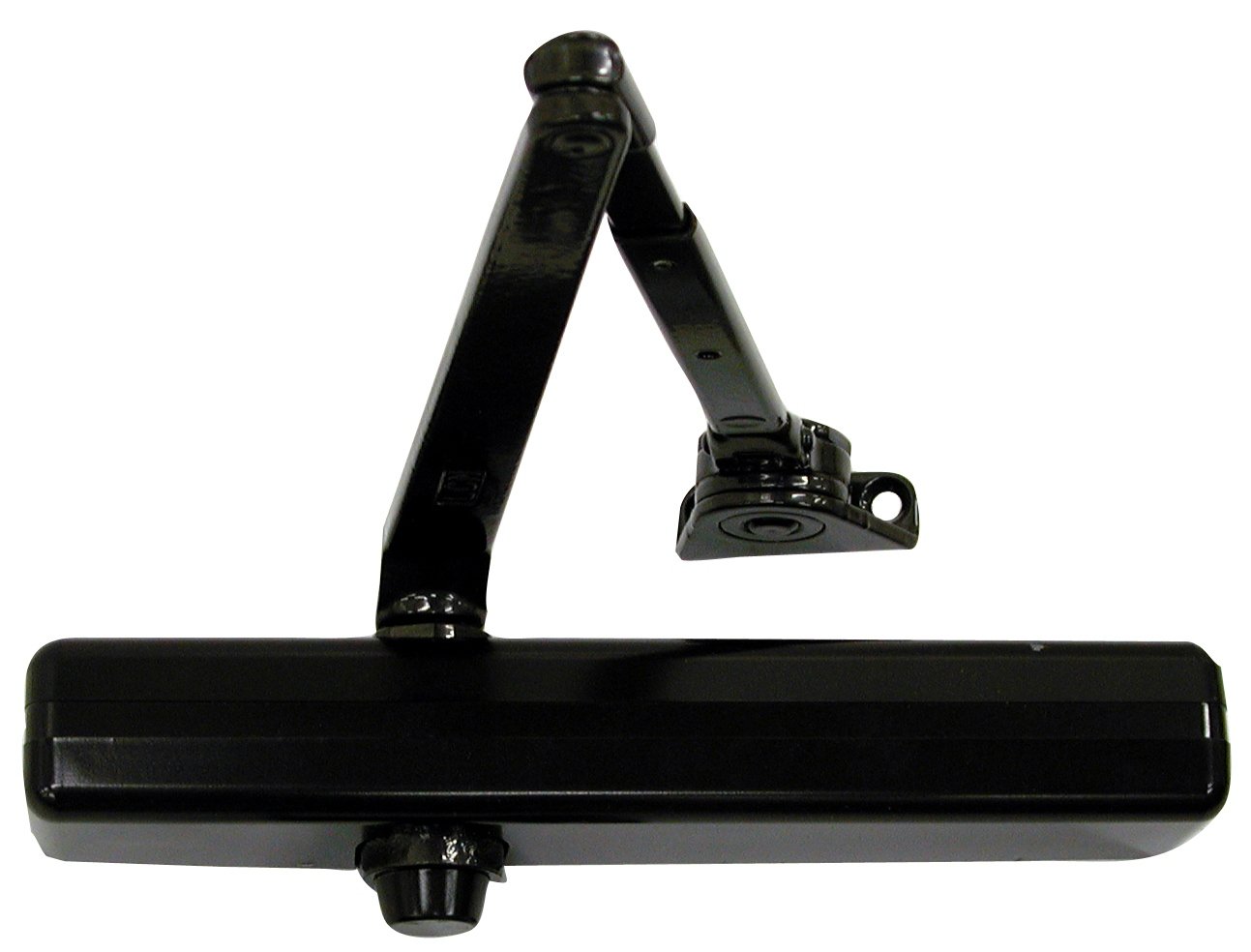 LCN 1460 Medium Duty Door Closer - Dark Bronze Powder Coat Finish, Cast Iron Construction, Non-Handed Design with Regular & Parallel Arm Shoe | Ideal for Commercial Buildings, Offices, and Schools