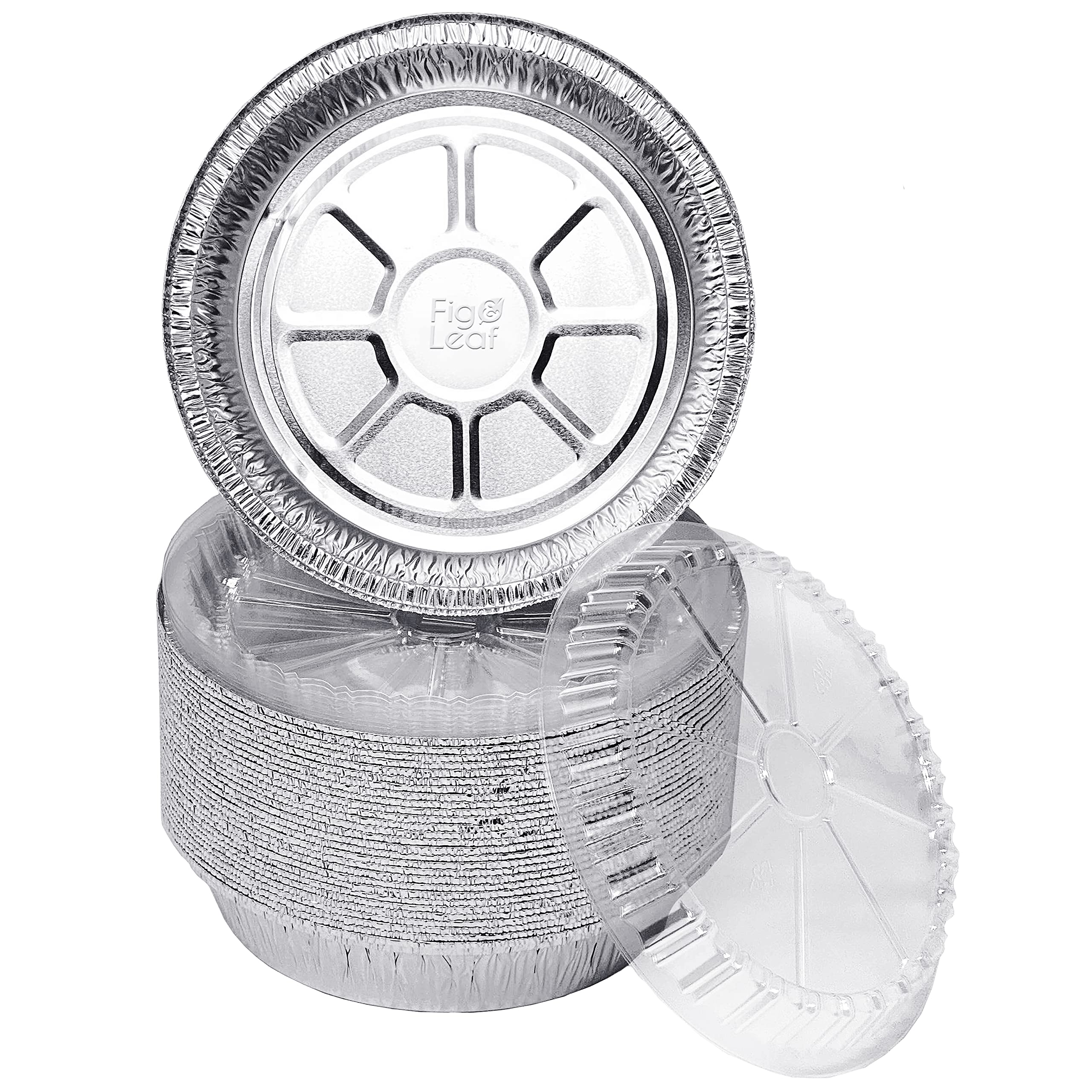 (360 Pack) Premium 6-Inch Round Foil Pans with Plastic Dome Lids - Heavy Duty Disposable Aluminum Baking Pans for Roasting, Baking, Cooking - Perfect for Parties, Catering & Meal Prep