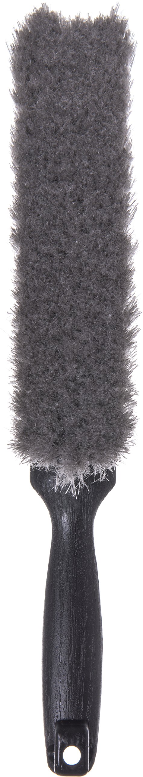 SPARTA Flo-Pac Counter Brush - 8 Inch Gray Bench & Dustpan Brush with Flagged Bristles for Kitchen Counters, Hardwood Floors & Fireplace Cleaning | Multi-Surface Cleaning Tool for Home & Commercial Use