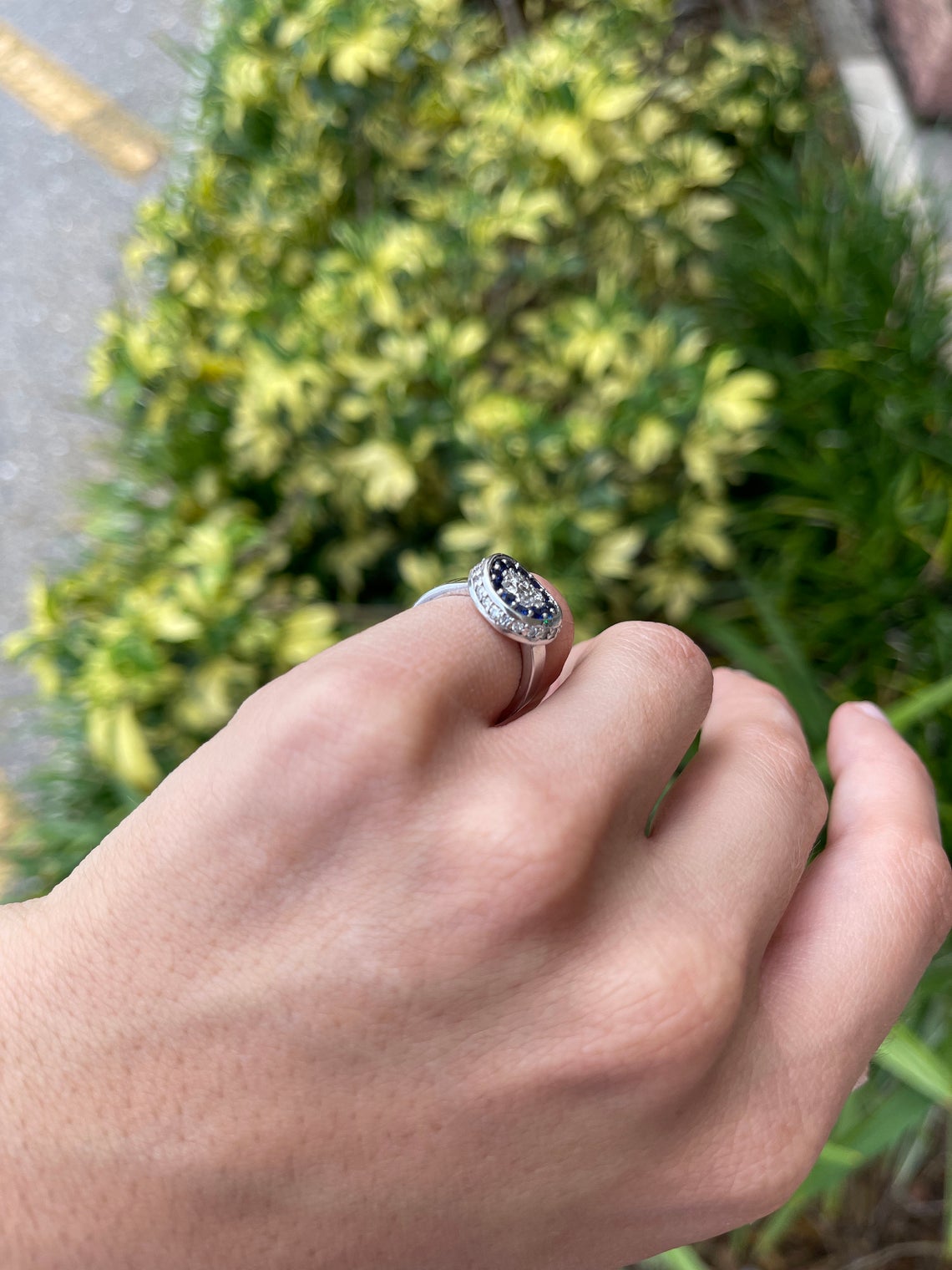 1.25tcw AAA+ Natural Blue Sapphire & Diamond Ring in 14K Gold - Elegant Engagement, Wedding, or Anniversary Jewelry Gift for Women