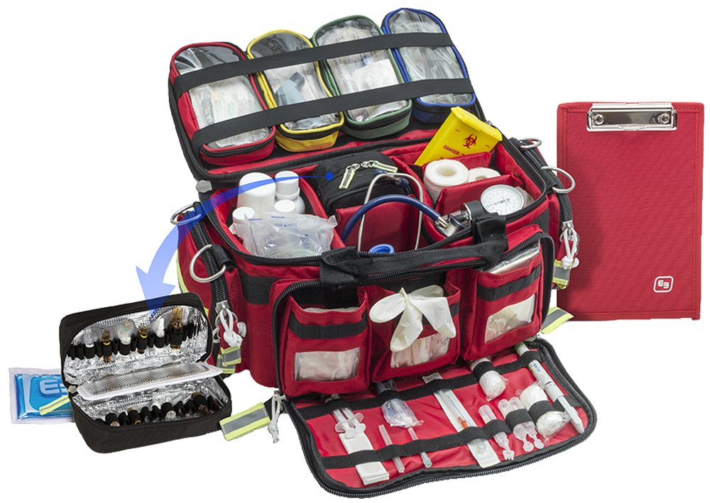 Extreme's Emergency Survival Bag (Red) - First Aid Kit for Camping, Hiking, Outdoor Adventures & Disaster Preparedness