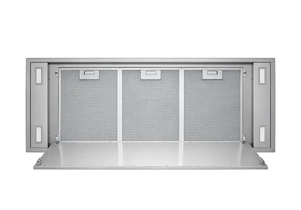 VICTORY Horizon 42 Inch 900 CFM Stainless Steel Flush Mount Ceiling Range Hood - Powerful Kitchen Ventilation for Modern Homes & Restaurants