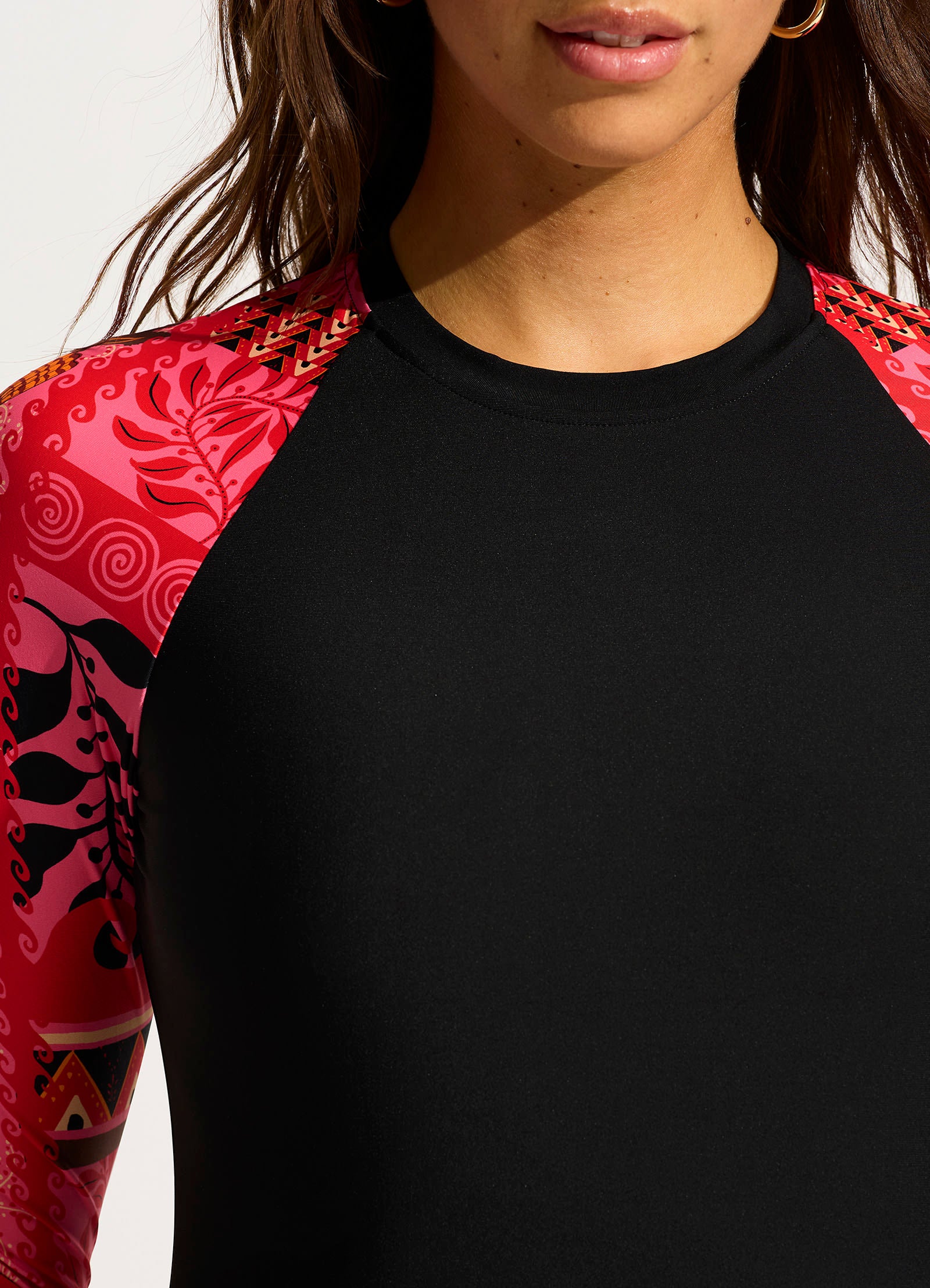 Atlantis Long Sleeve Rash Guard Shirt for Men & Women - UPF 50+ Sun Protection, Quick Dry Swim Shirt, Paradise Pink - Perfect for Surfing, Swimming, Beach & Outdoor Activities