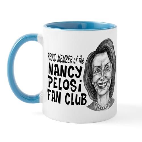 White/Blue Inside - Nancy Pelosi Fan Club Mug