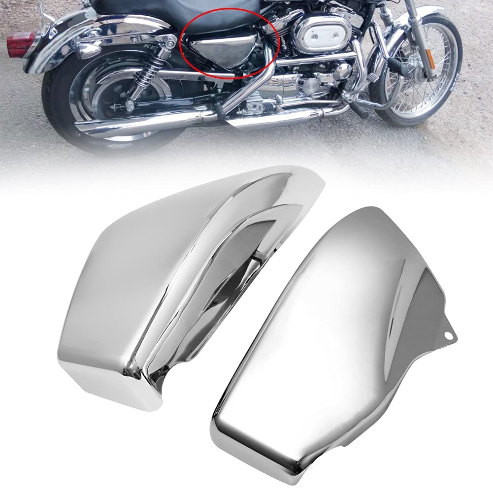 Chrome Motorcycle Battery Side Cover Fairing Cap for Honda VTX1800 R/S/N/F/T Models (2002-2008) - Durable Protection & Custom Styling for Cruiser Bikes