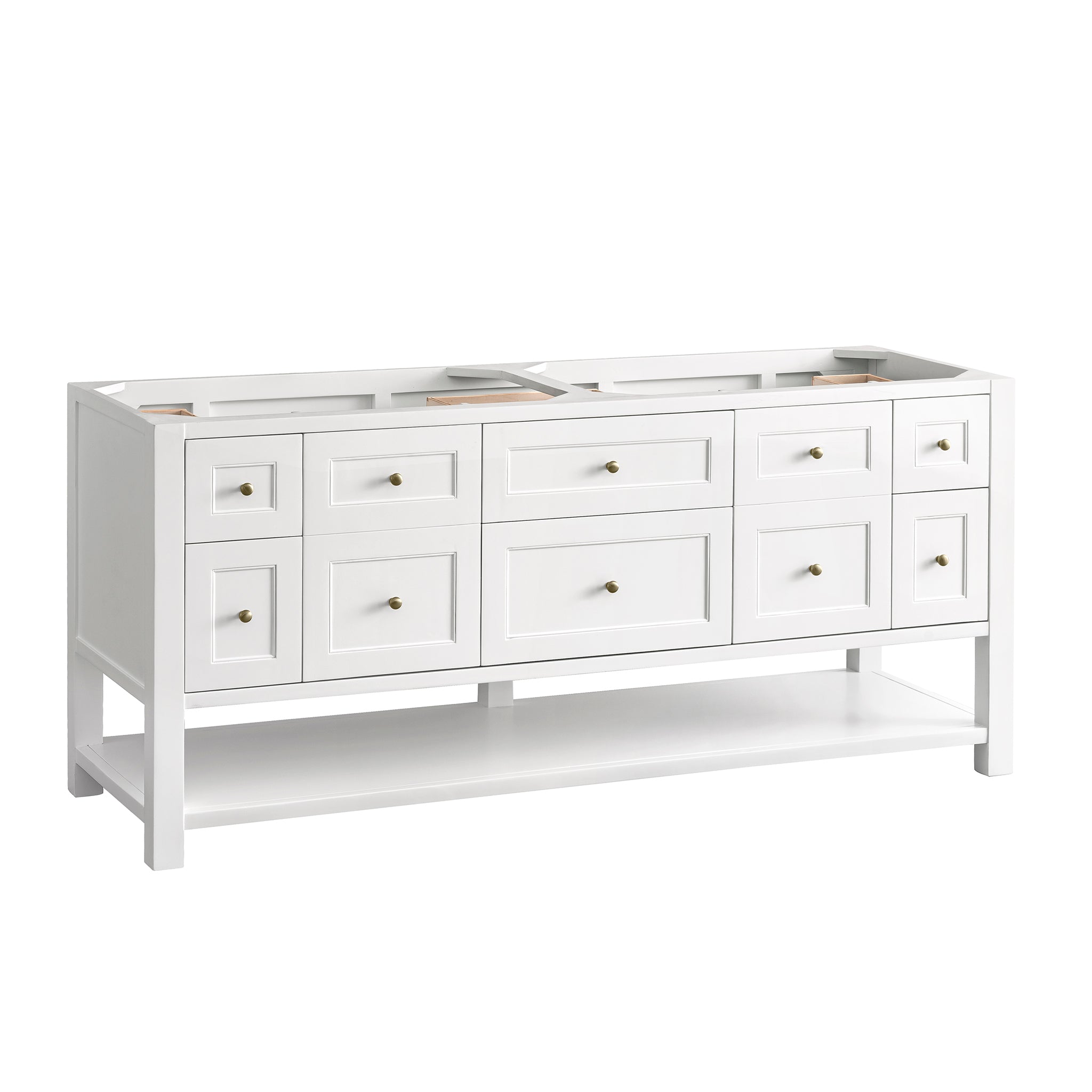 Breckenridge 72-Inch Double Vanity in Bright White - Perfect for Master Bathroom & Luxury Home Renovation